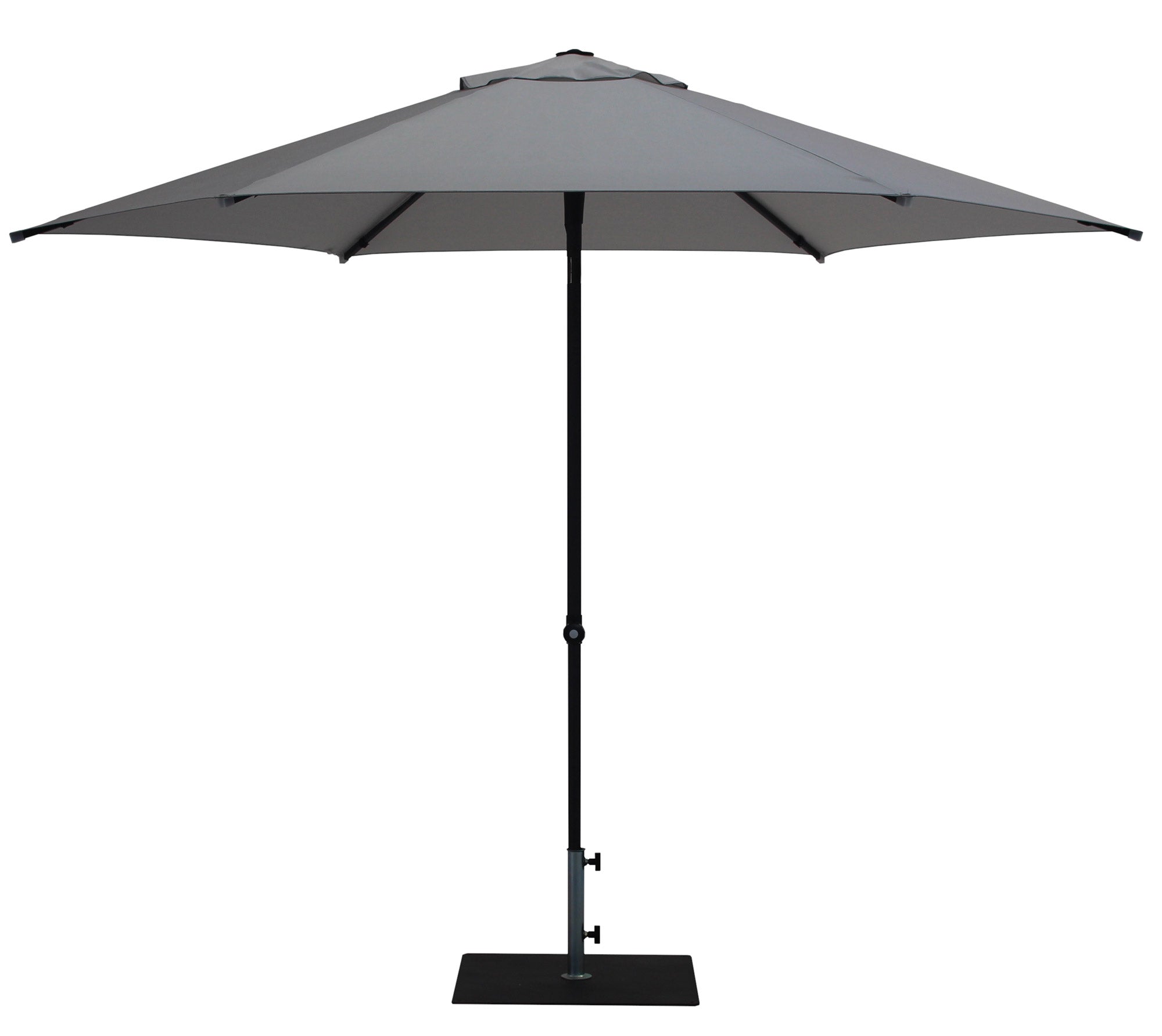 Ombrellone da Giardino Ø3 m Palo Ø38 mm in Alluminio Tessuto Olefin Trend Grigio