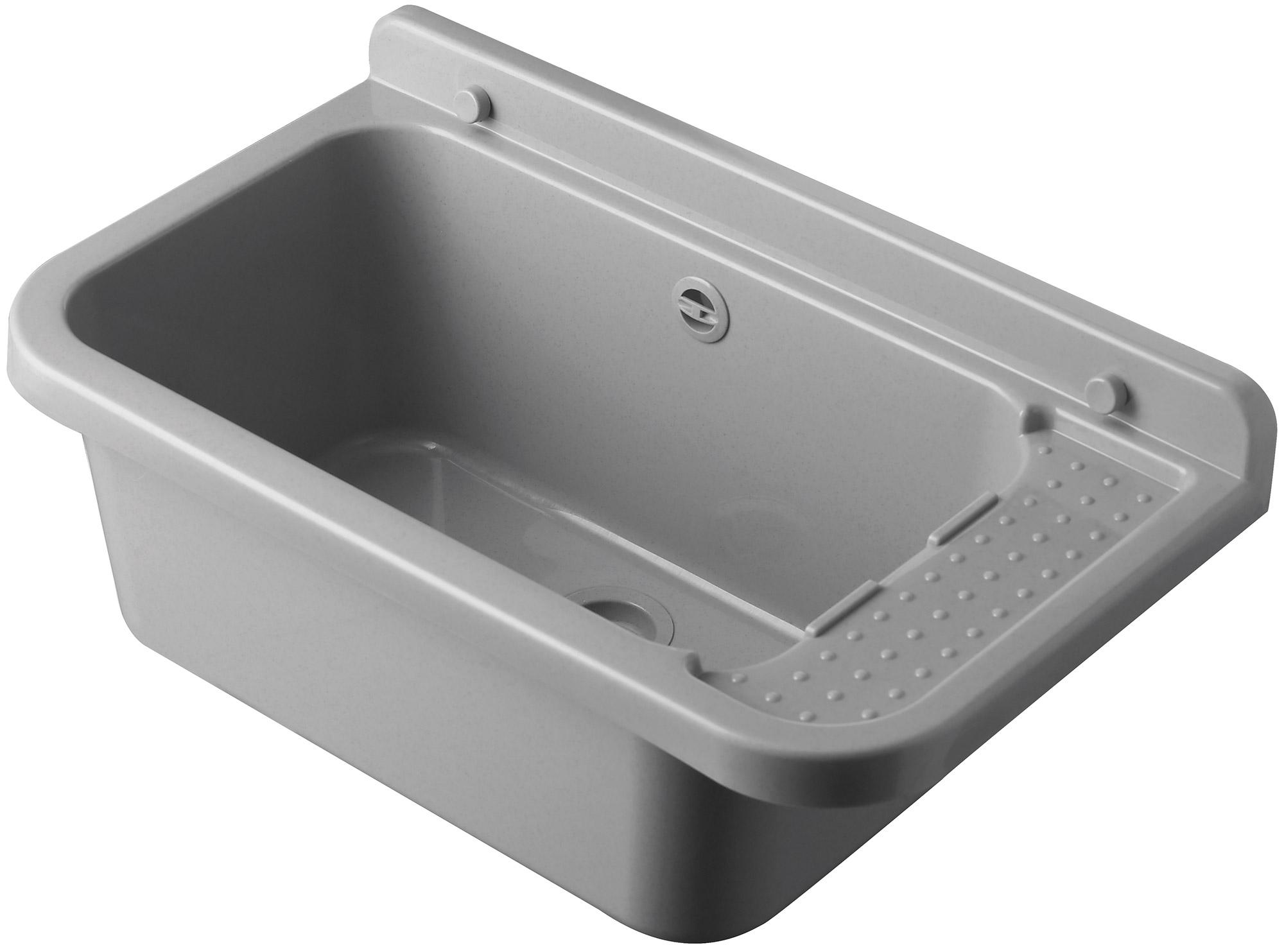 Image of Lavatoio 60x34x21 cm in Polipropilene 17l Forlani Pilozzo 60 Grigio