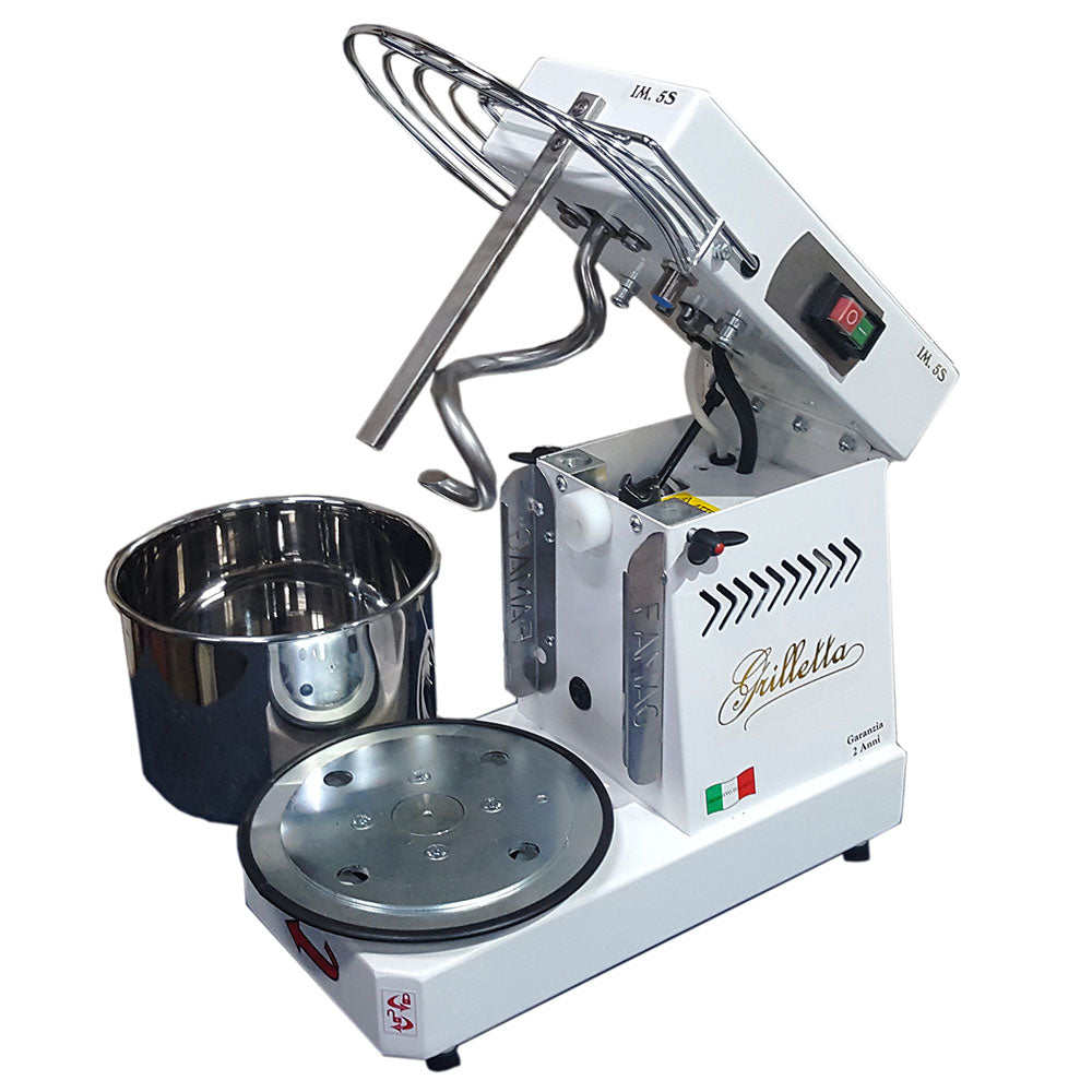 Image of Impastatrice a Spirale Ribaltabile Vasca Estraibile 5Kg 350W Famag Grilletta IM 5S
