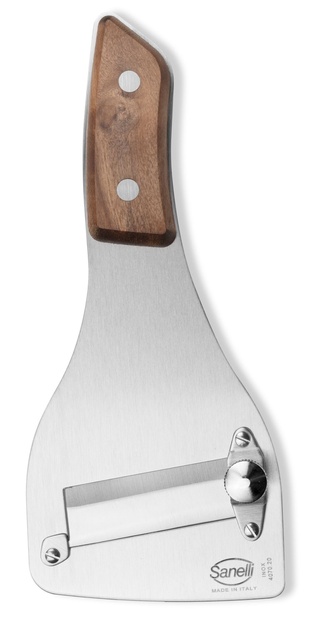 Image of Tagliatartufi con Lama Liscia 6 cm in Acciaio Inox Manico Legno Sanelli San-Slice