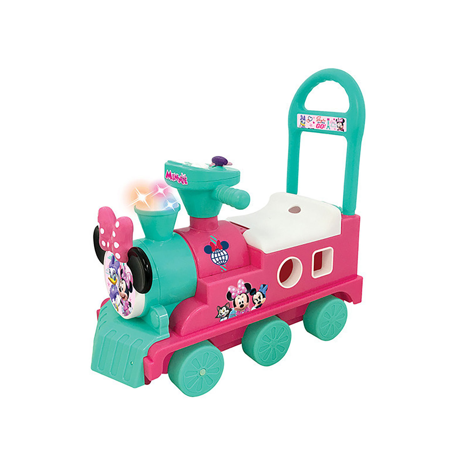 Image of Treno Cavalcabile 54x25x51 cm per Bambini Minnie Rosa