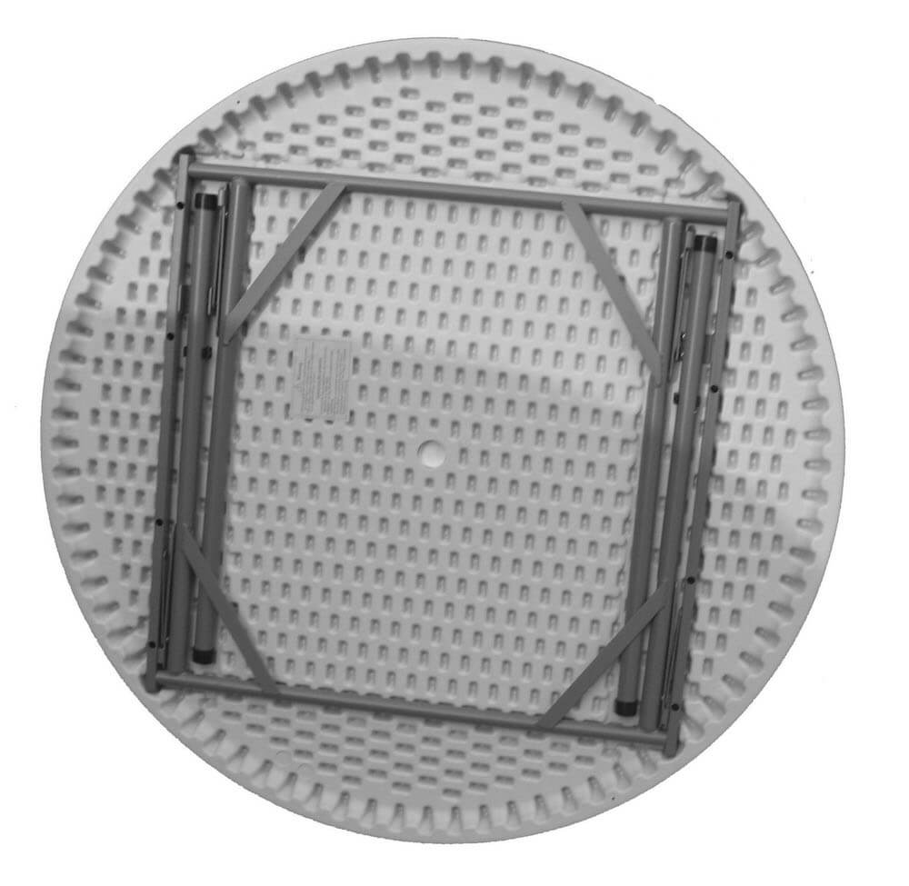 Tavolo Catering Rotondo Pieghevole Ø115 cm Tosini Bianco CZ115...