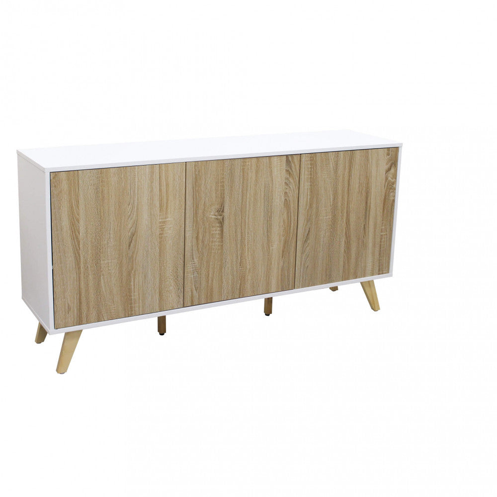 Mobile Elton 150x39,5x75 h cm in Truciolare bilaminato Bianco