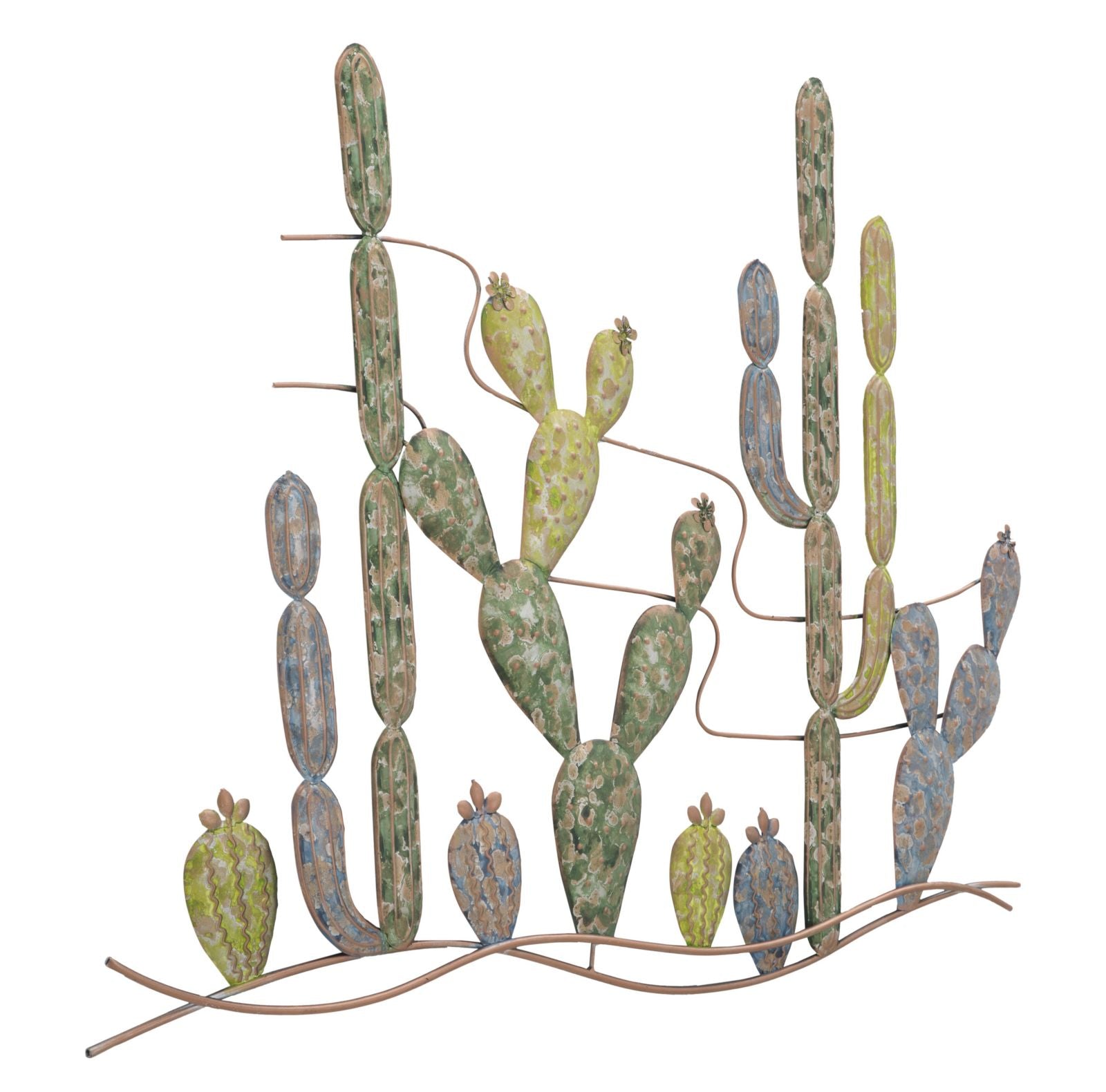 Pannello Cactus 90x2,5x64 cm in Ferro Multicolor...