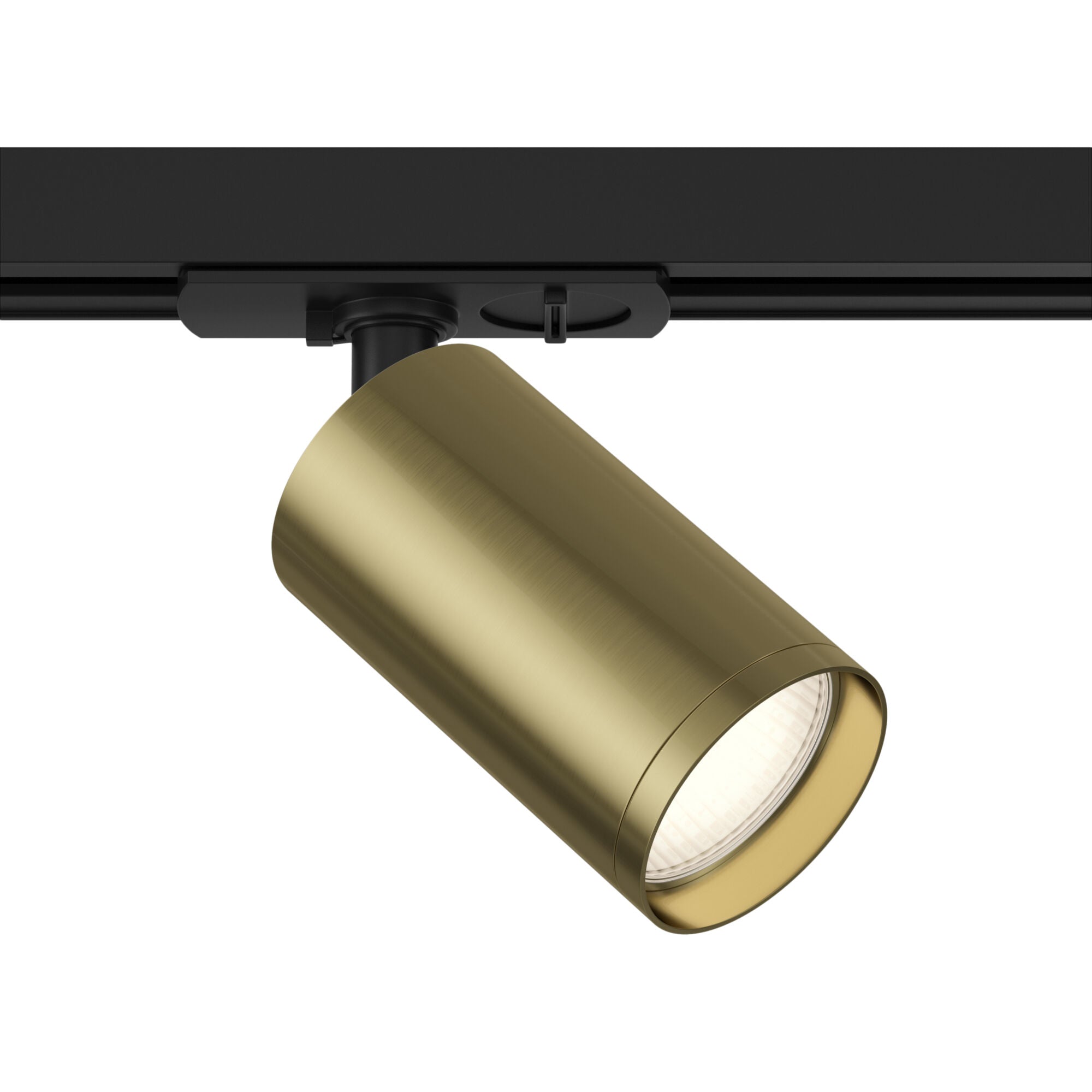 Faretto per Sistema Illuminazione Binario 50W GU10 in Alluminio Nero e Ottone