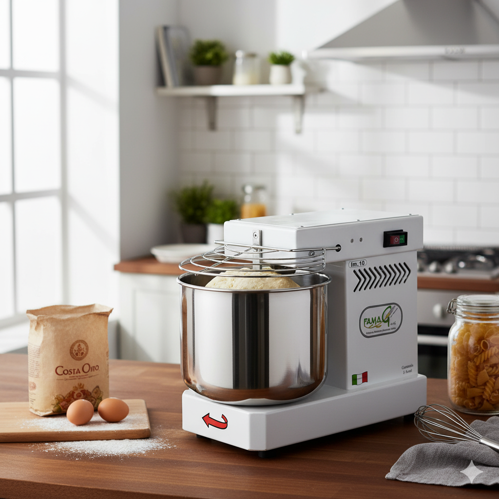 Impastatrice a Spirale Testa Fissa 10Kg 400W Famag IM10/230...