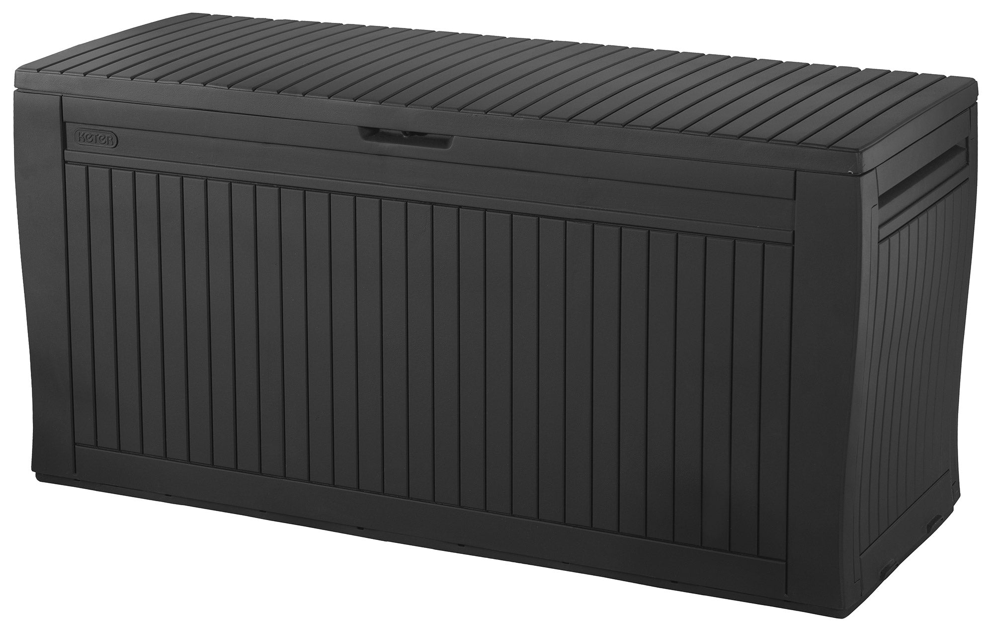Baule Cassapanca da Esterno 116,7x57x44,7 cm in Resina Effetto Legno Keter Comfy Antracite