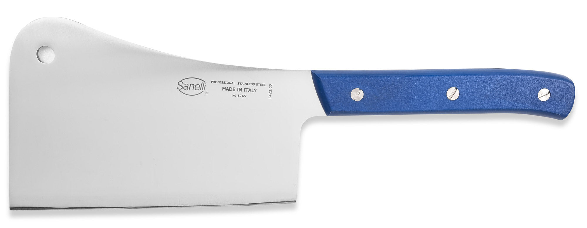 Image of Coltello Falcetta Salumiere per Carni con Osso Lama 22 cm in Acciaio 1,4 Kg Sanelli Verde