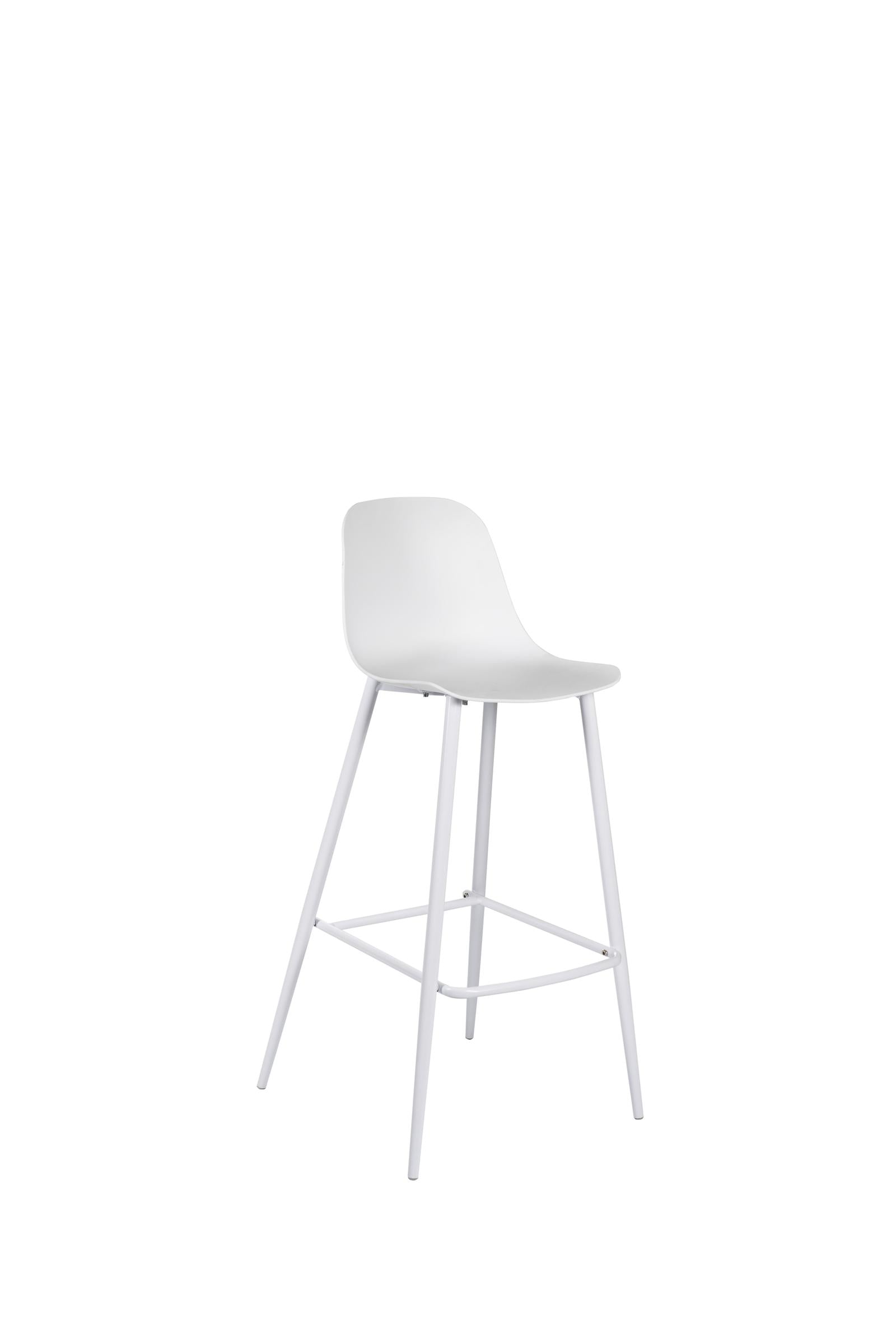 Set 4 Sgabelli 47,5x47xH91,5 cm in Polipropilene Frida Bianco...
