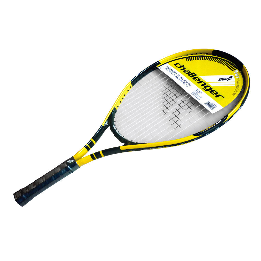 Racchetta da Tennis 64x38x3 cm in Alluminio Nero/Giallo...