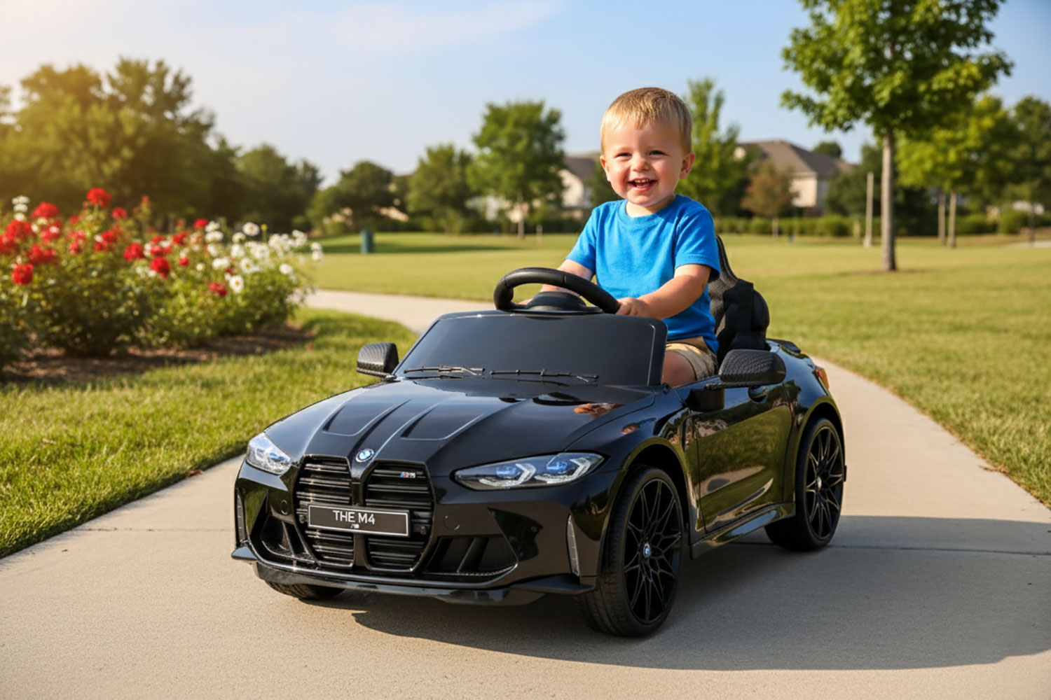 Macchina Elettrica per Bambini Licenza Ufficiale Bmw M4 10,8V 3,1Ah Nero...