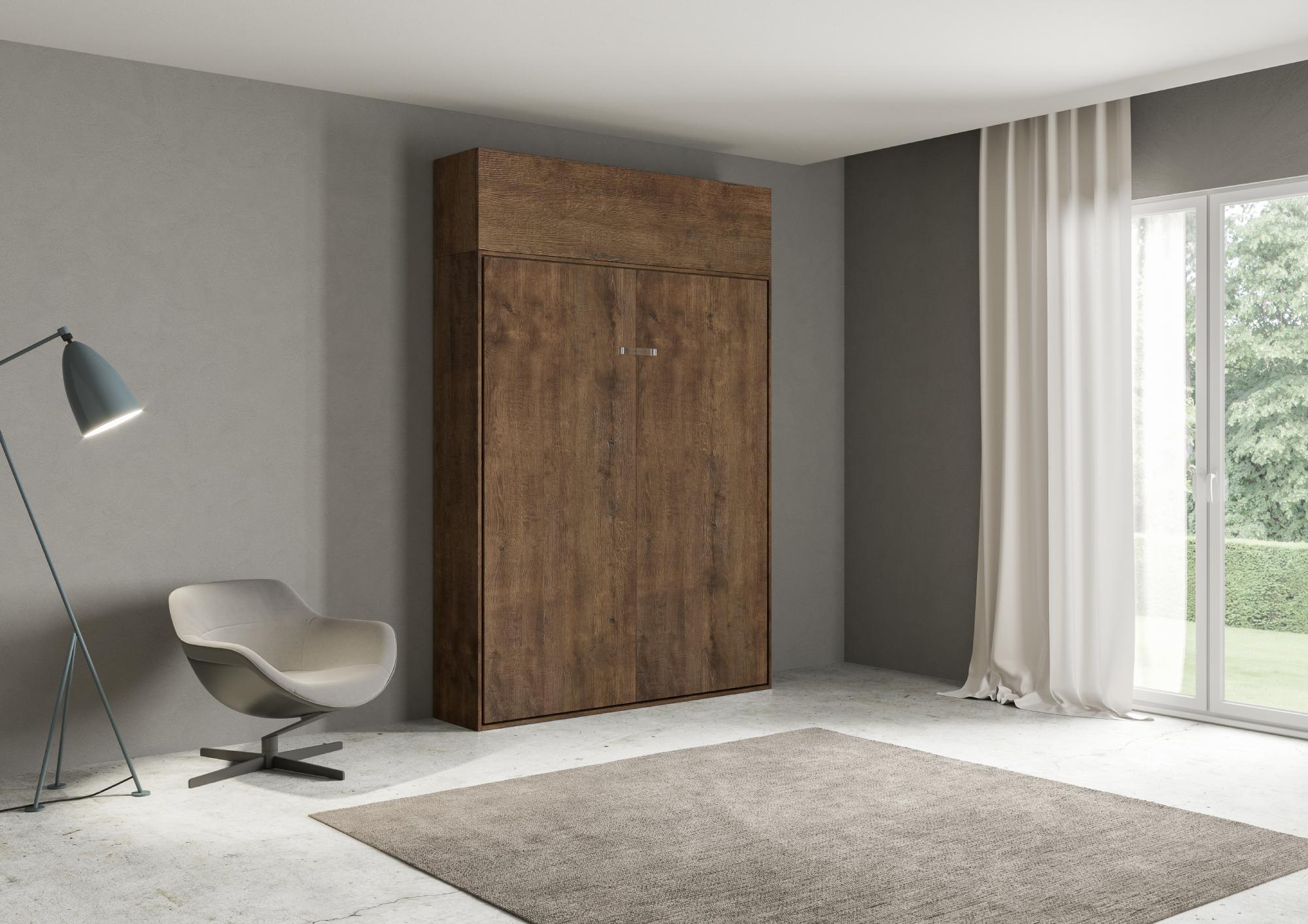Letto Matrimoniale a Scomparsa Salvaspazio Kentaro H250 cm Marrone...