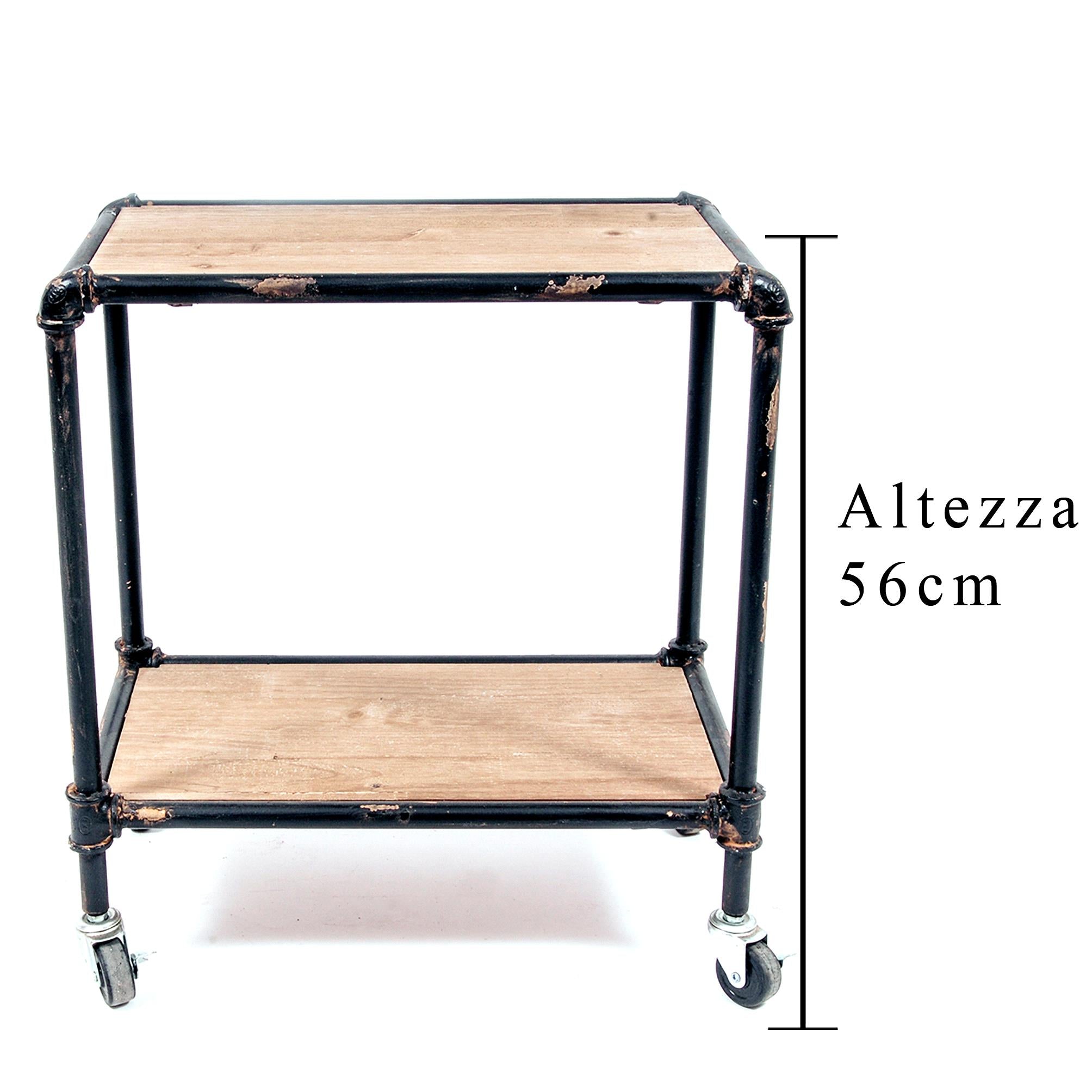 Carrellino in Legno H 56 cm...