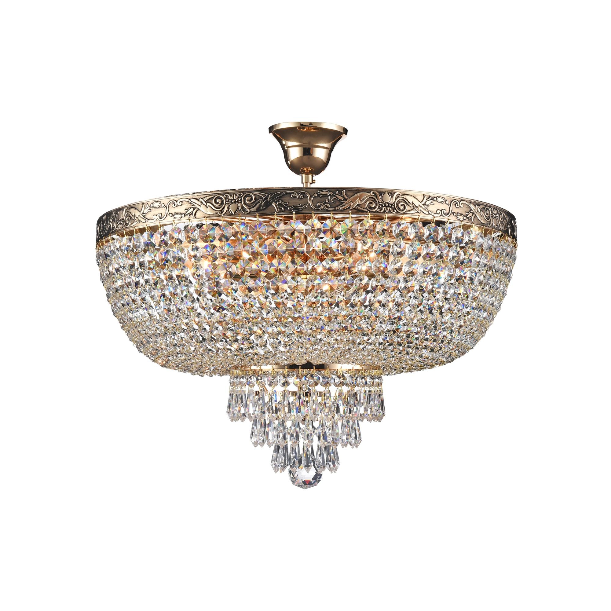 Image of Lampadario Royal Classic in Metallo Palace Oro Antique