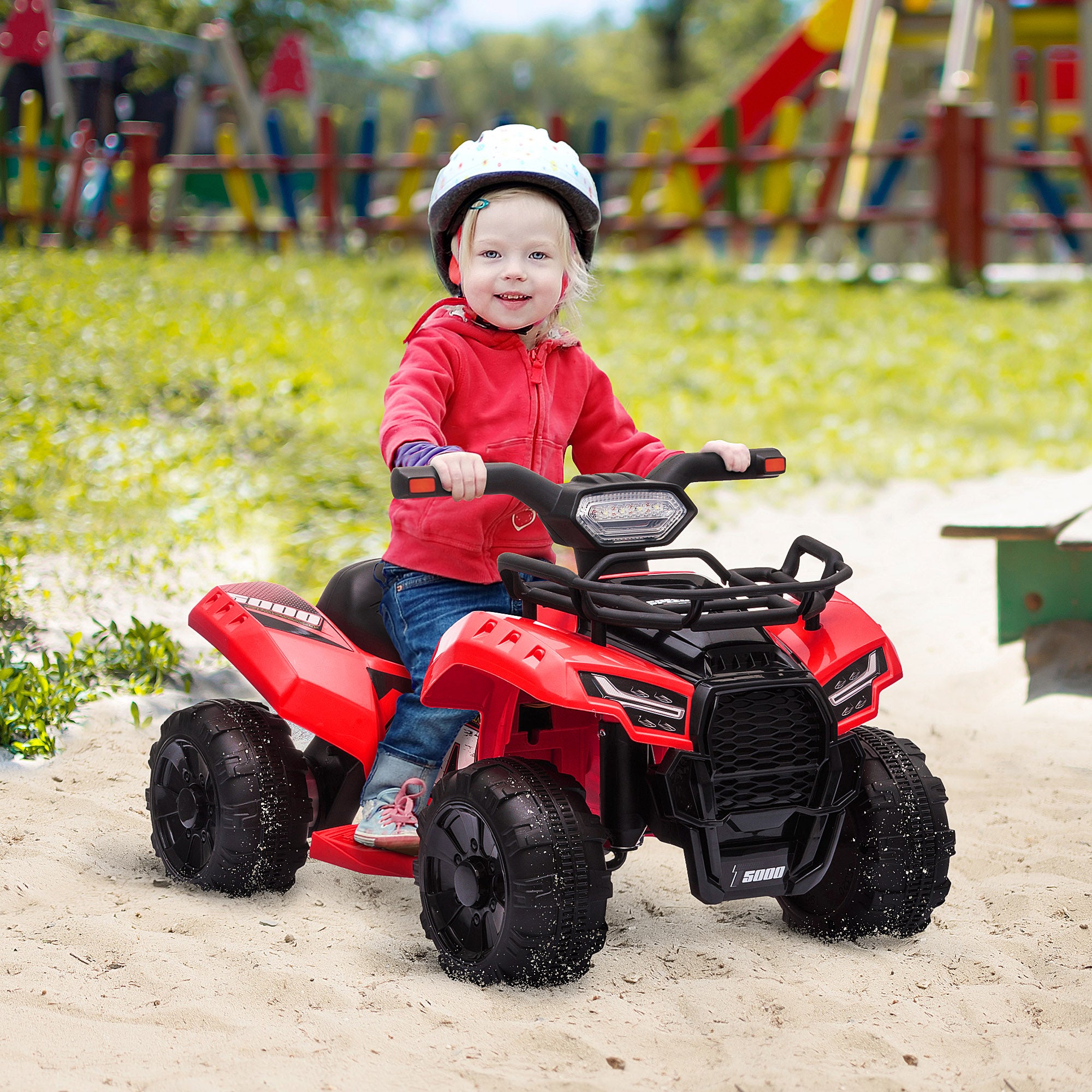 Mini Quad Elettrico per Bambini 6V Rosso...