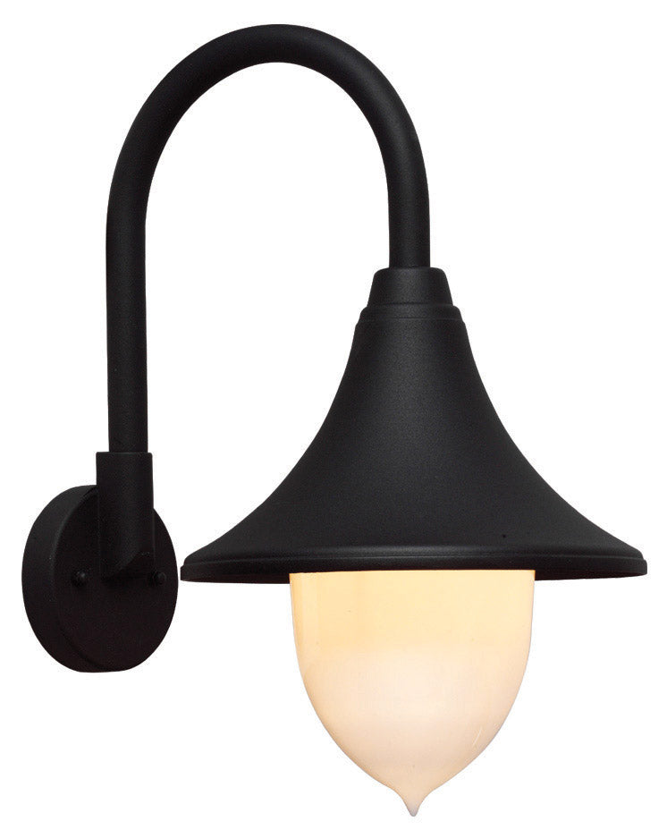 Lampada Lanterna da Parete 100W Bauer Parigi Nera