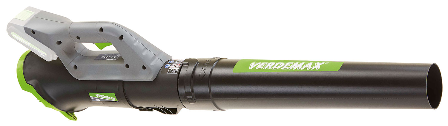 Soffiatore Assiale a Batteria 20V Verdemax SA20-N Regolatore del Flusso Aria Nero e Verde Senza Batteria...
