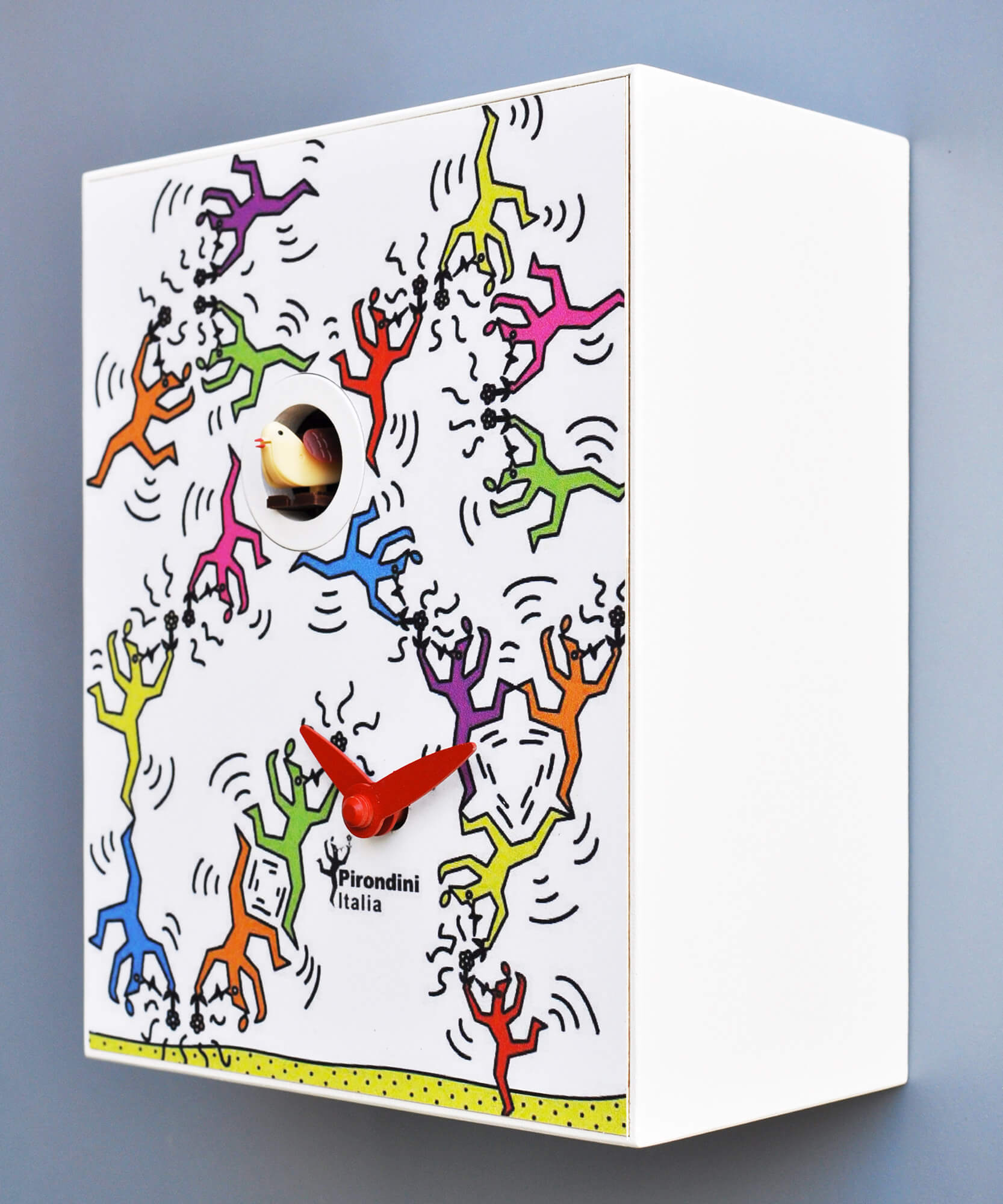 Orologio a Cucù da Parete 16,5x20x10cm Pirondini Italia D'Apres Haring...