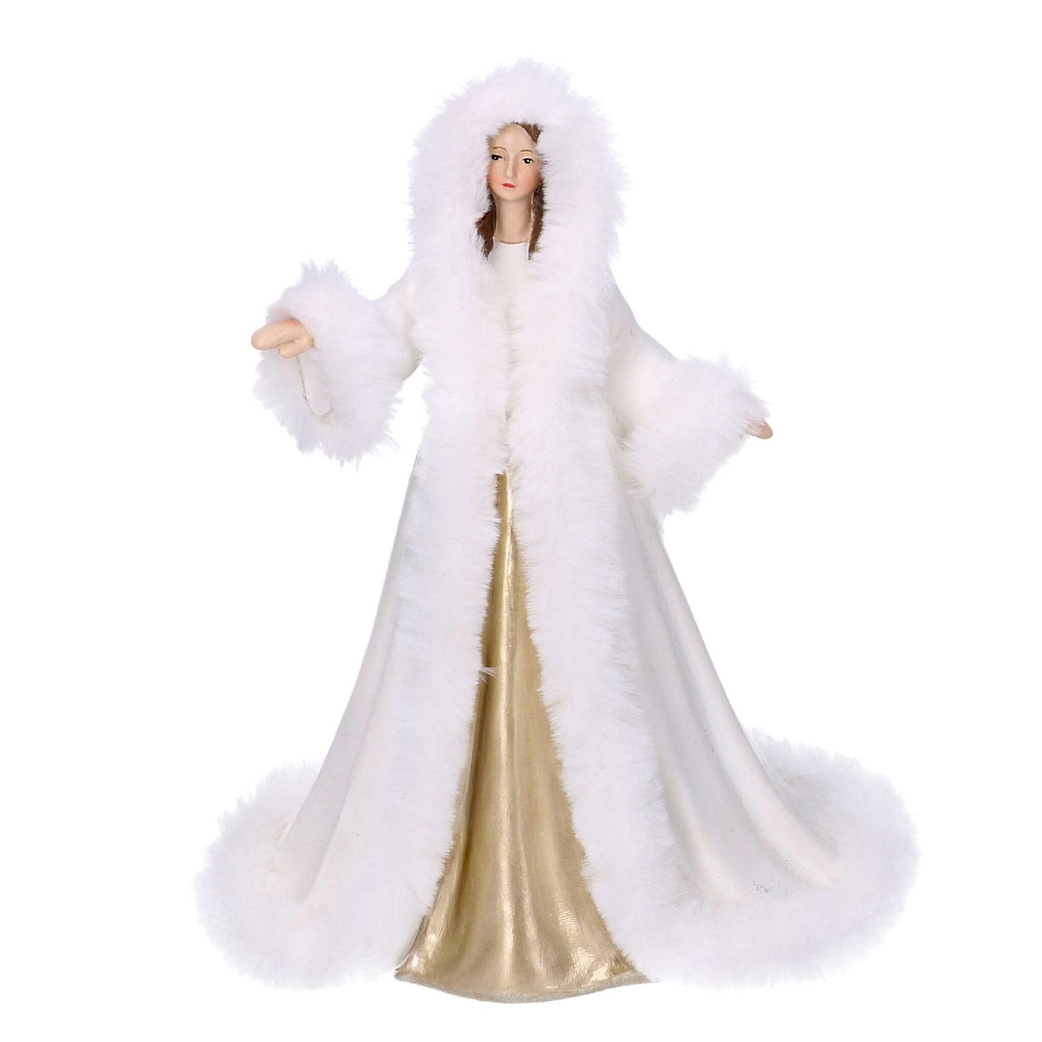 Image of Statuina Donna in Resina bianco cm 18,5x15xh24