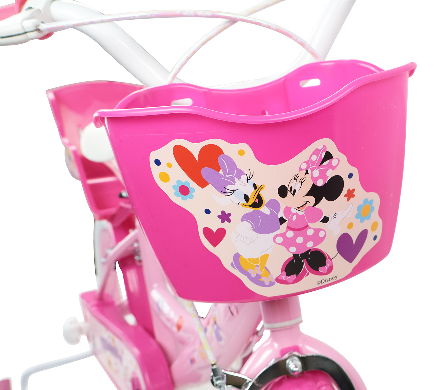 Bicicletta per Bambine 16" Disney Minnie Freni Caliper e Stabilizzatori in Acciaio Hi-Ten Rosa...