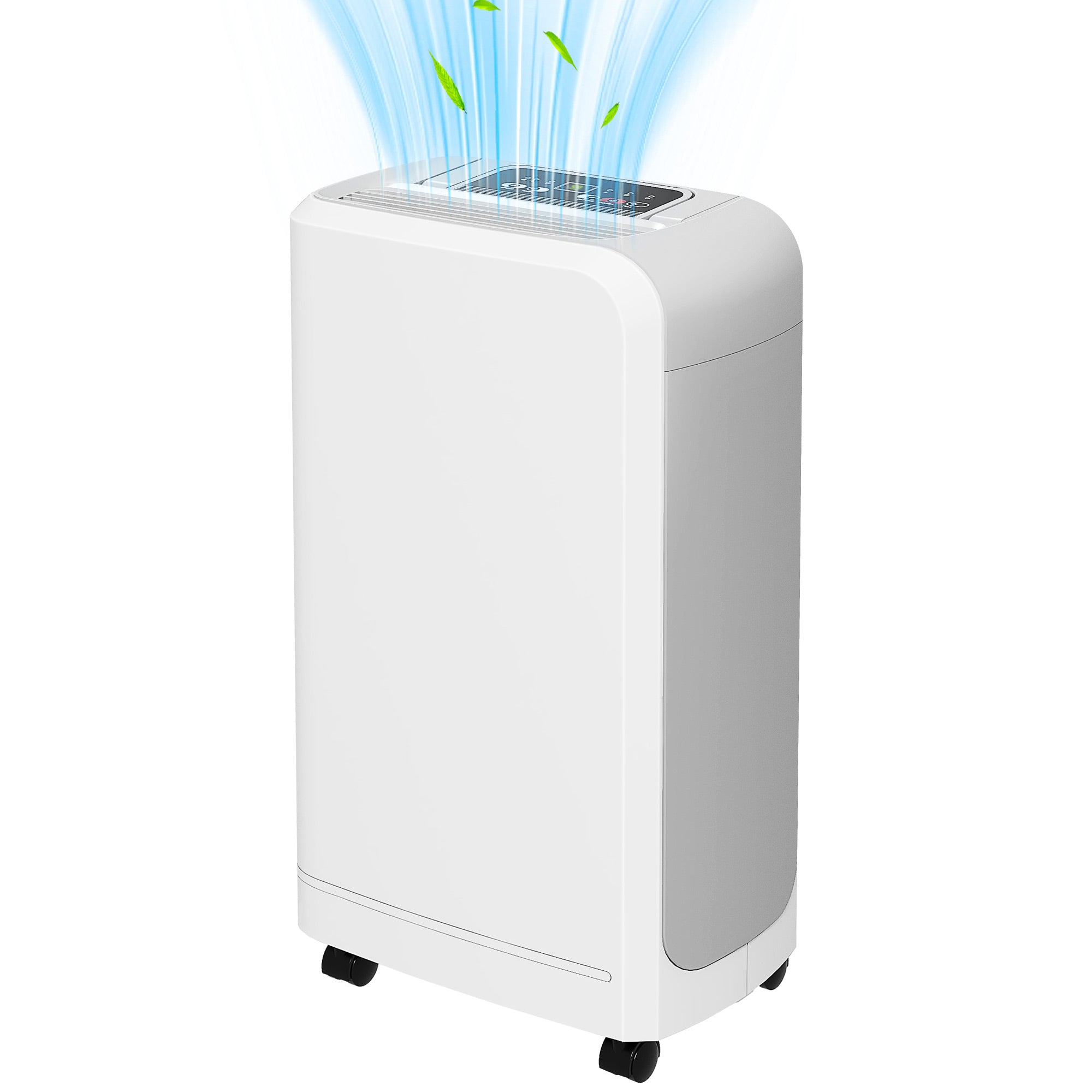 Image of Deumidificatore Portatile Touch da 12L con Tubo di Scarico 28x18x50,6 cm Bianco
