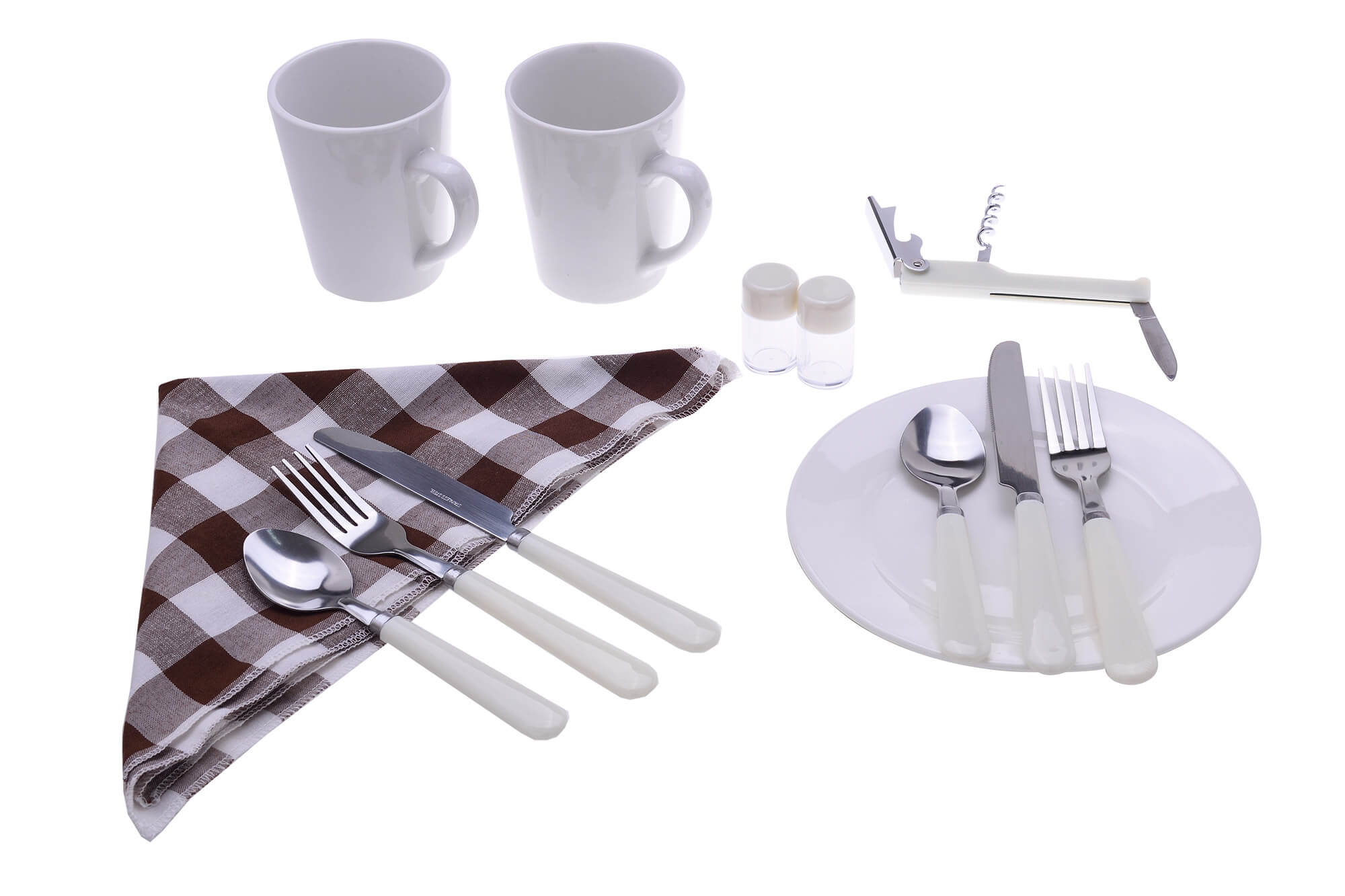 Cesto Valigetta da Pic Nic per 2 Persone 11 Pezzi con Borsa Termica...