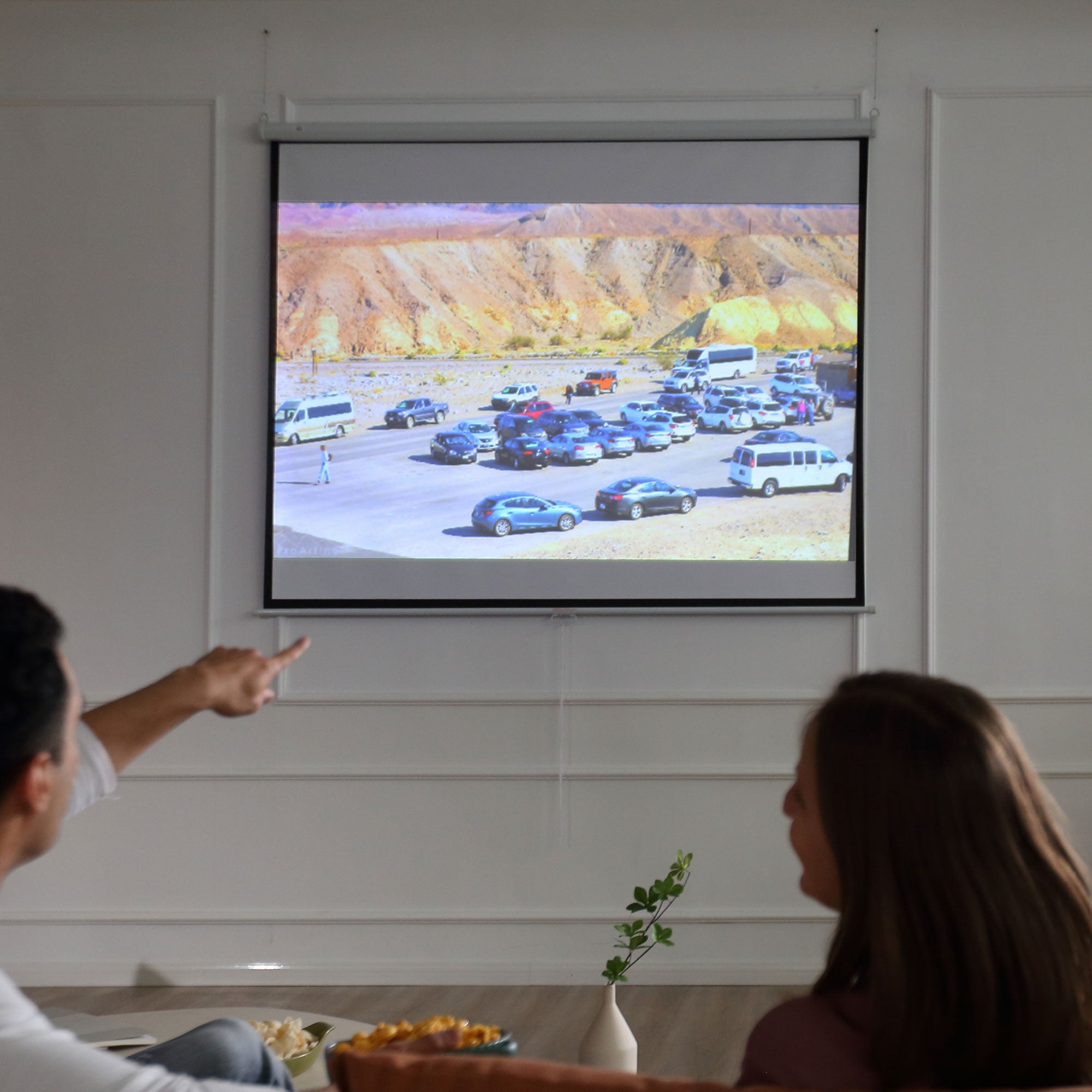 Schermo di Proiezione a Parete 100 Pollici 203x152 cm...