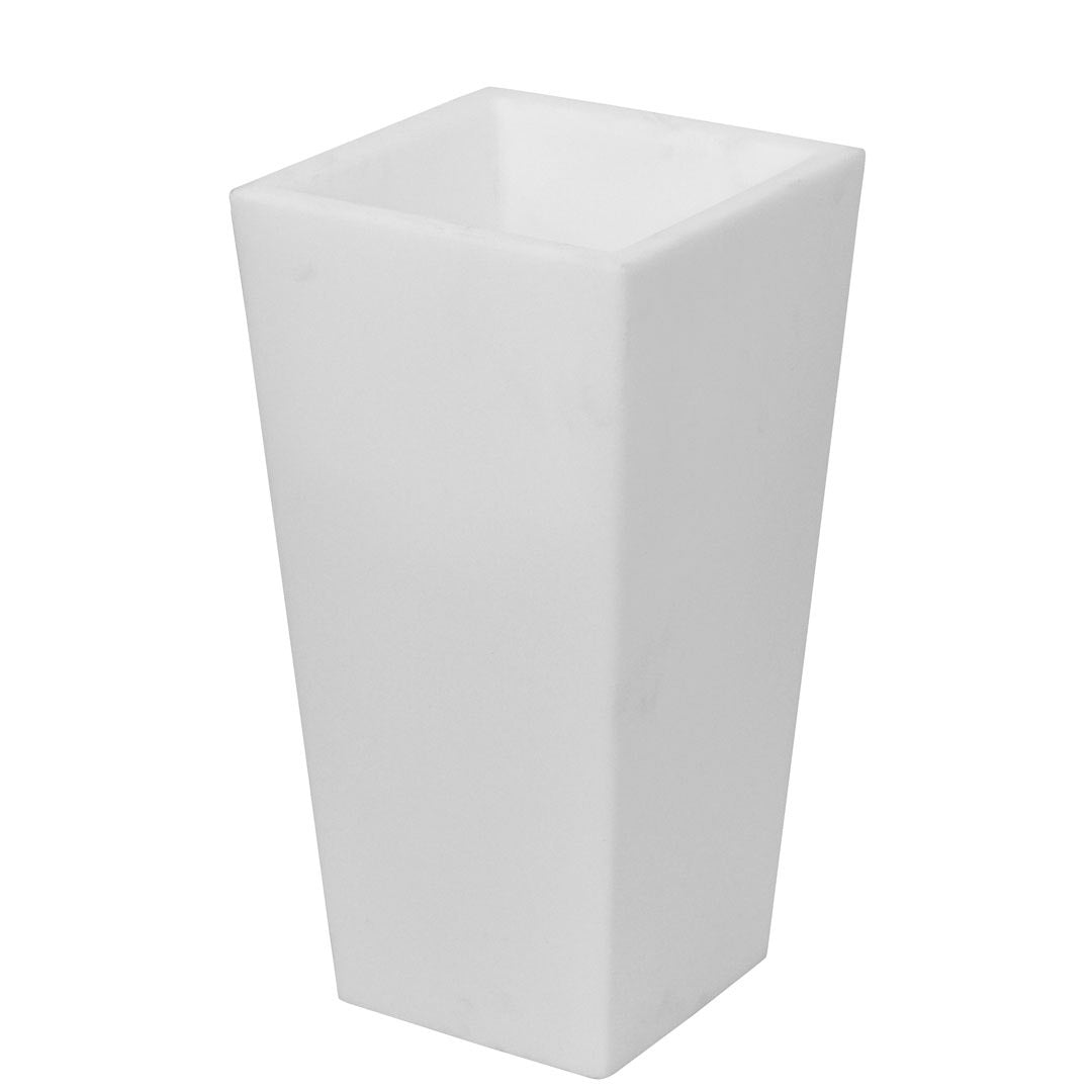 Image of Vaso Luminoso da Giardino a LED 30x30x60 cm in Resina 5W Cedar Bianco Neutro