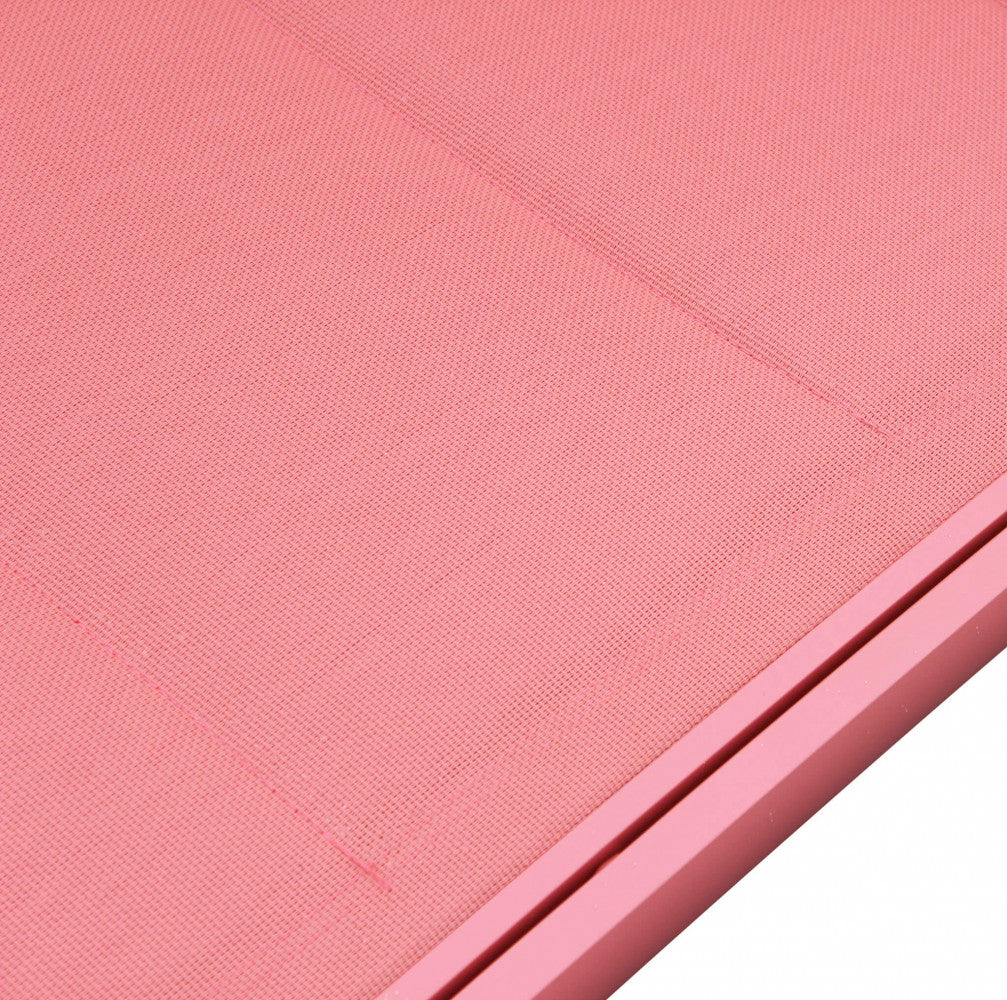 Lettino Prendisole da Giardino Itaca Impilabile 194x71x83 h cm in Textilene Rosso...