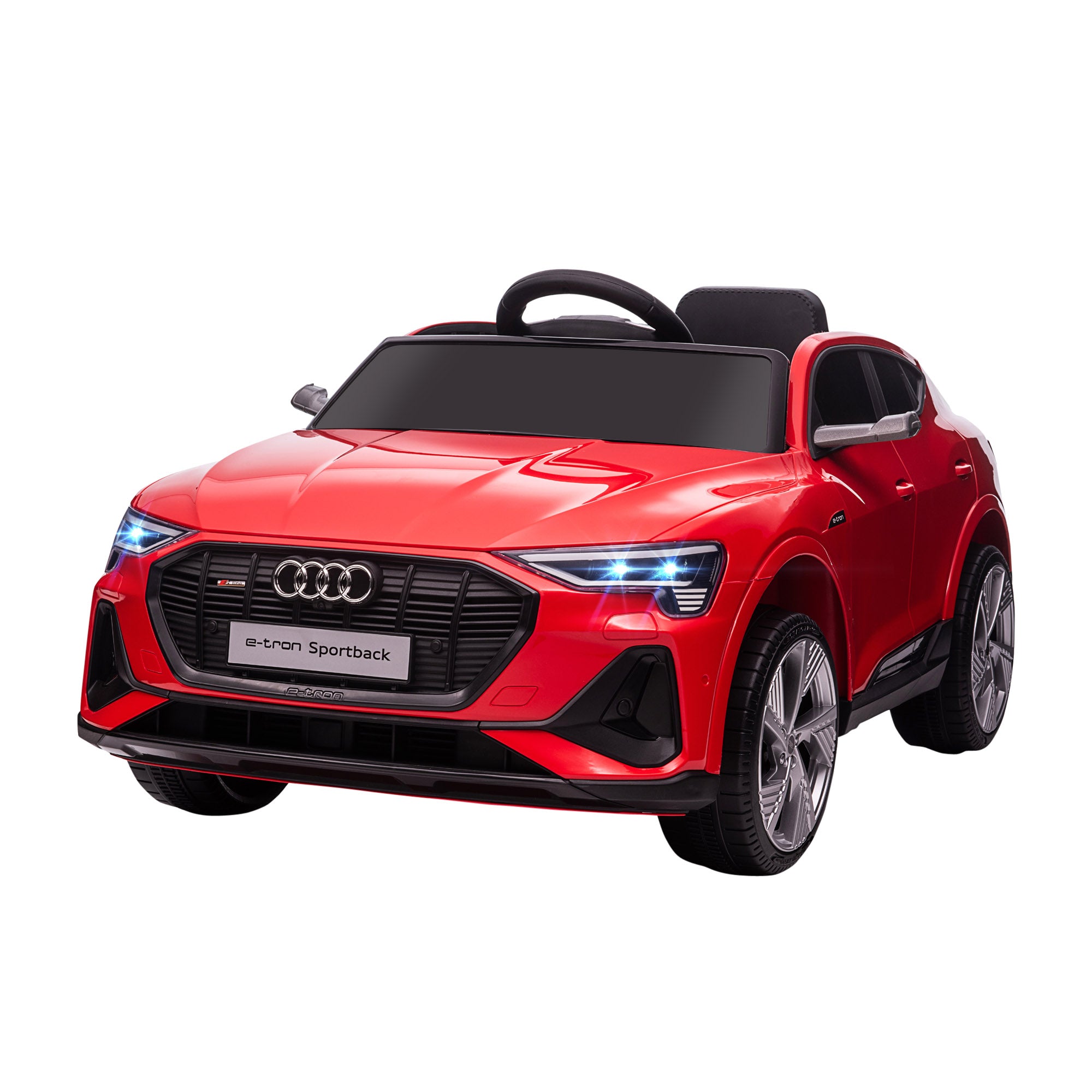 Macchina Elettrica per Bambini 12V con Licenza Audi E-Tron Sportback Rossa