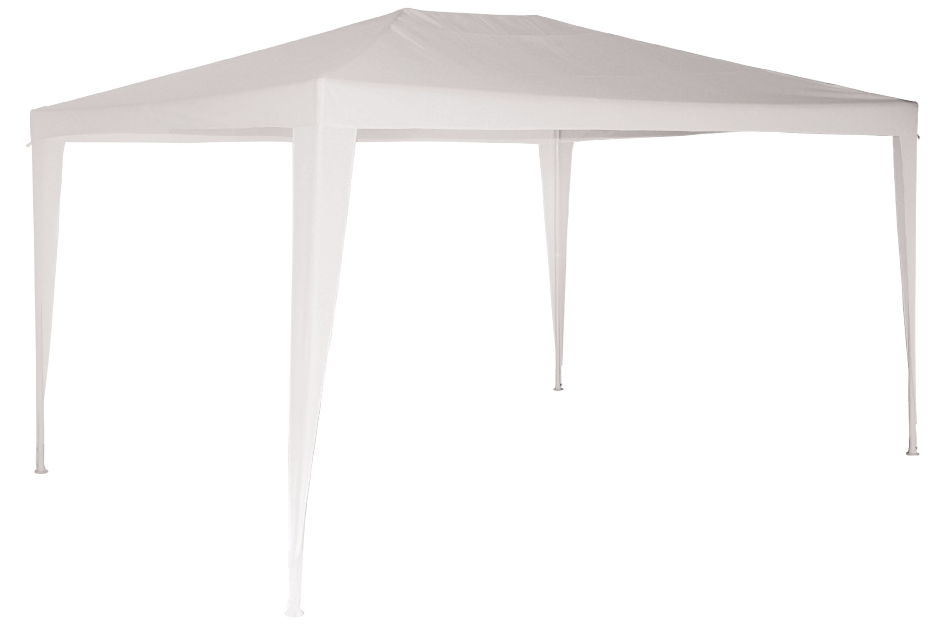 Gazebo da Giardino 2x3m in Metallo Copertura in Plastica Morel Parasole Bianco