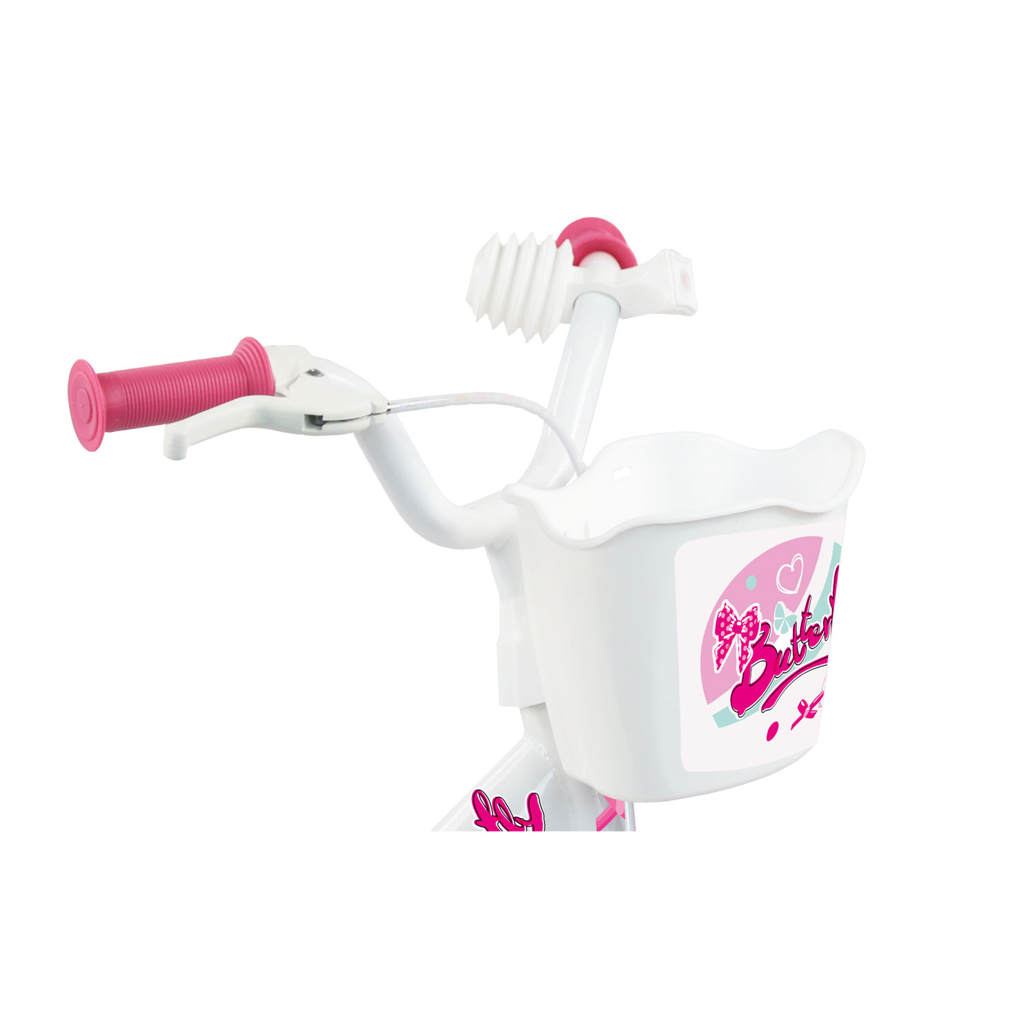 Bicicletta per Bambine 12" Butterfly Freno Caliper e Stabilizzatori in Acciaio Hi-Ten Rosa...