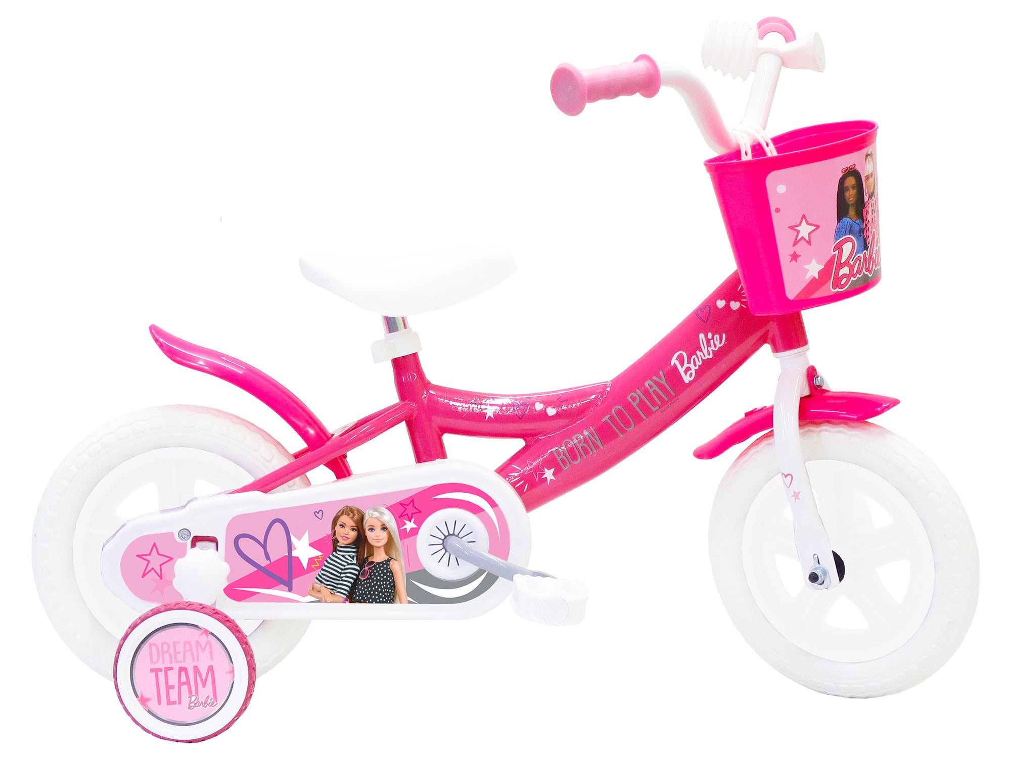 Image of Bicicletta per Bambina 10” Senza Freni Gomme in EVA Barbie Rosa