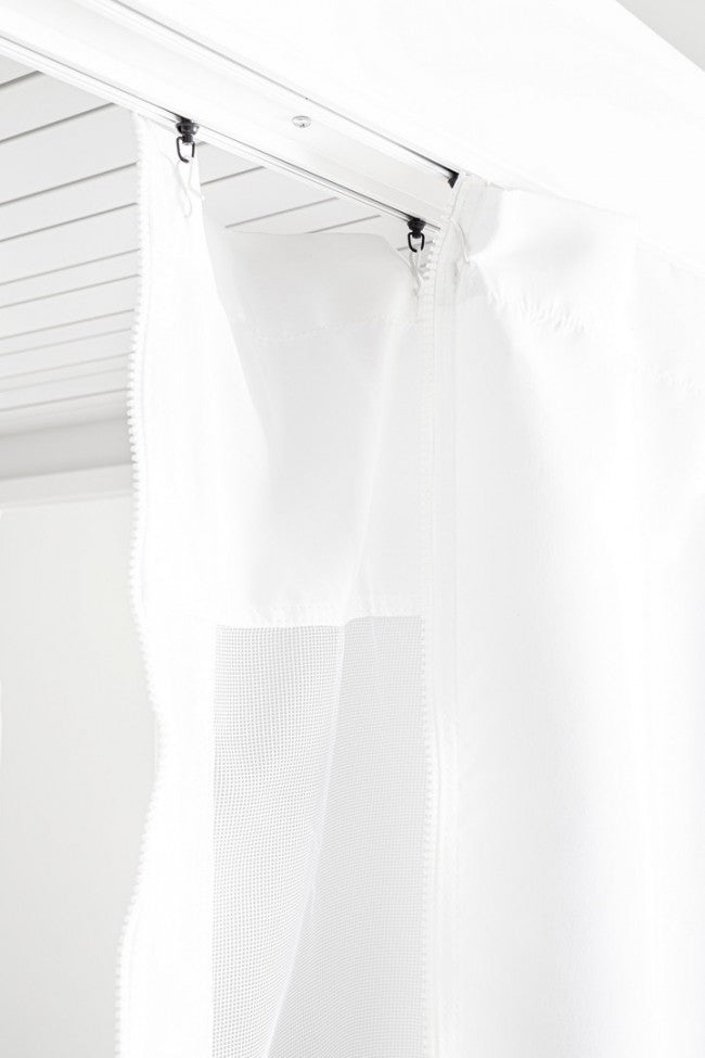 Set 4 Teli Laterali con Zanzariera per Pergola Ocean 3x3 Bianchi...