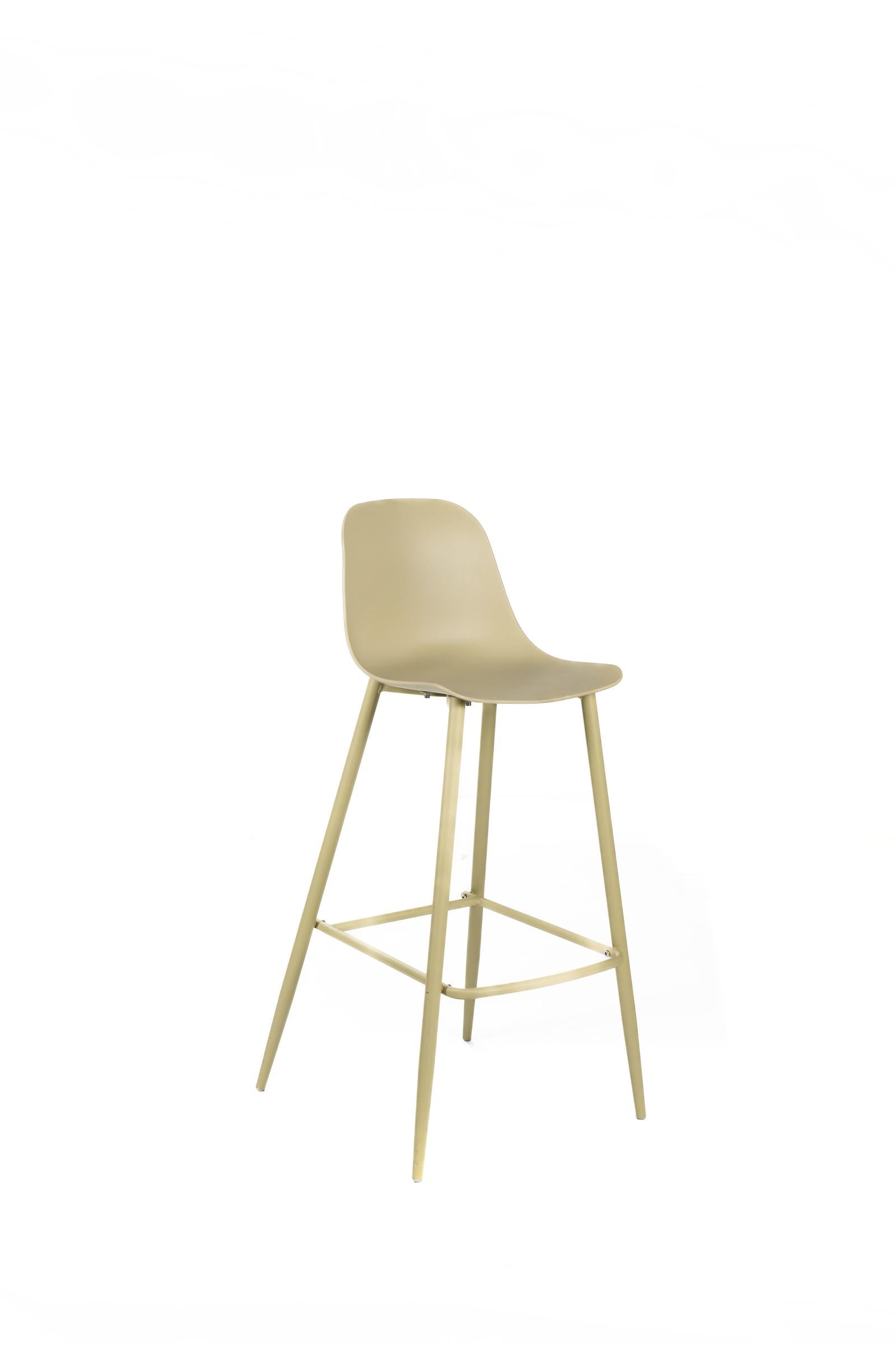 Set 4 Sgabelli 47,5x47xH91,5 cm in Polipropilene Frida Giallo...