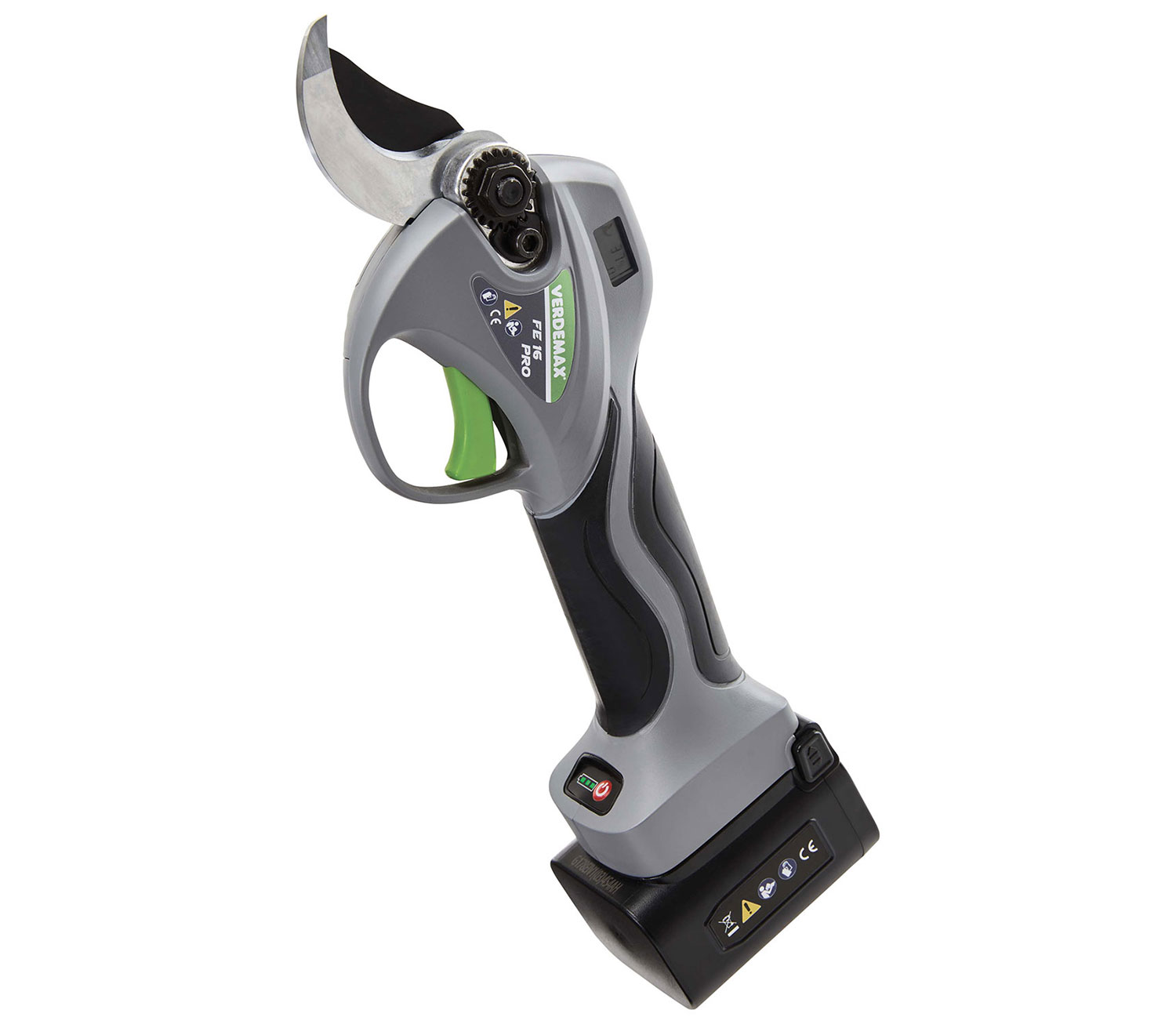 Forbice a Batteria per Potatura FE16 PRO Verdemax Grigio Verde