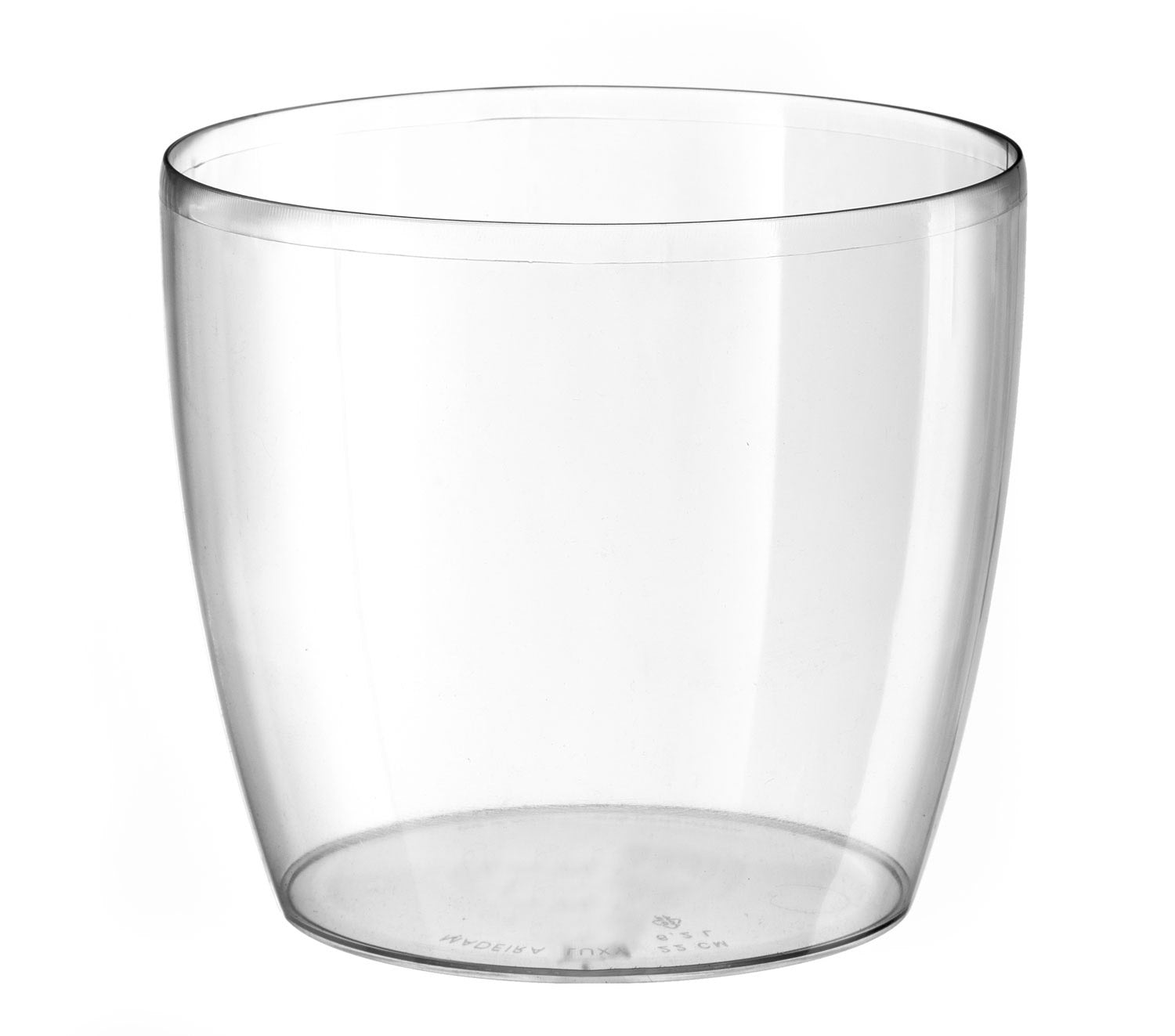 Vaso da Interno e Esterno Ø13,5x12,5 cm in Plastica Madeira 14 Trasparente...