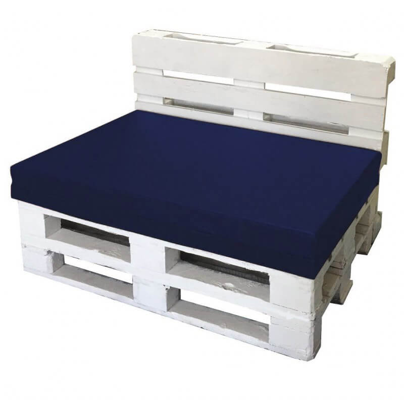 Cuscini per Pallet 120x80cm Seduta e Schienale in Poliestere Avalli Blu...