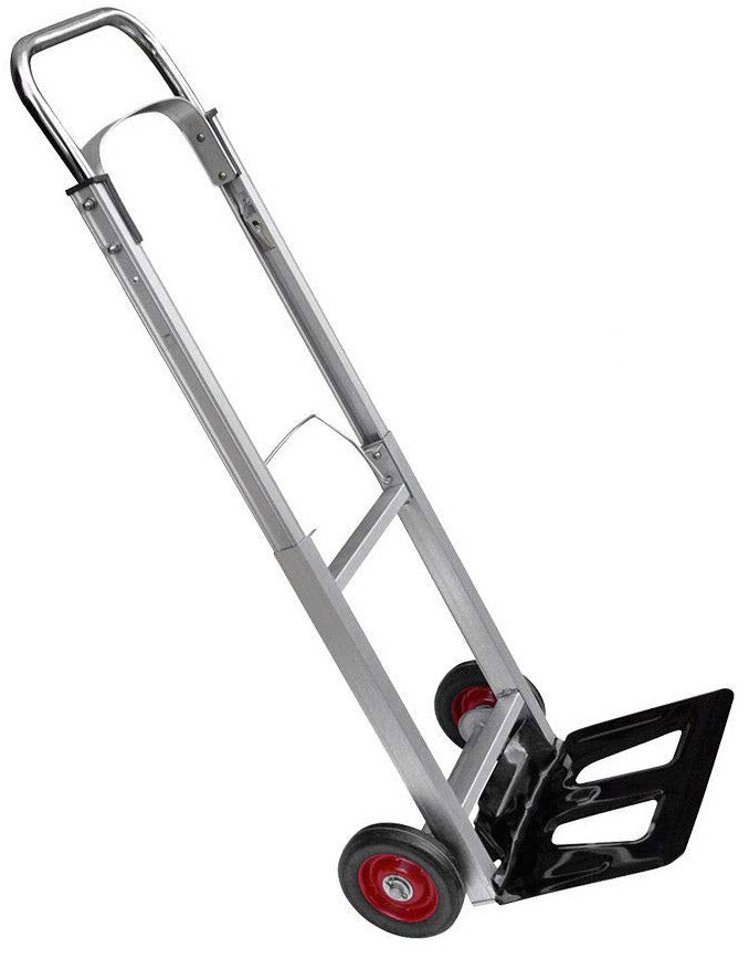 Carrello Trolley Pieghevole da Trasporto 90 Kg in Acciaio Nero...