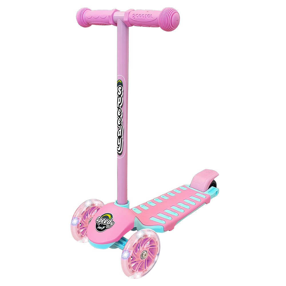 Image of Monopattino 3 Ruote SPEEDY con Ruote Luminescenti Rosa