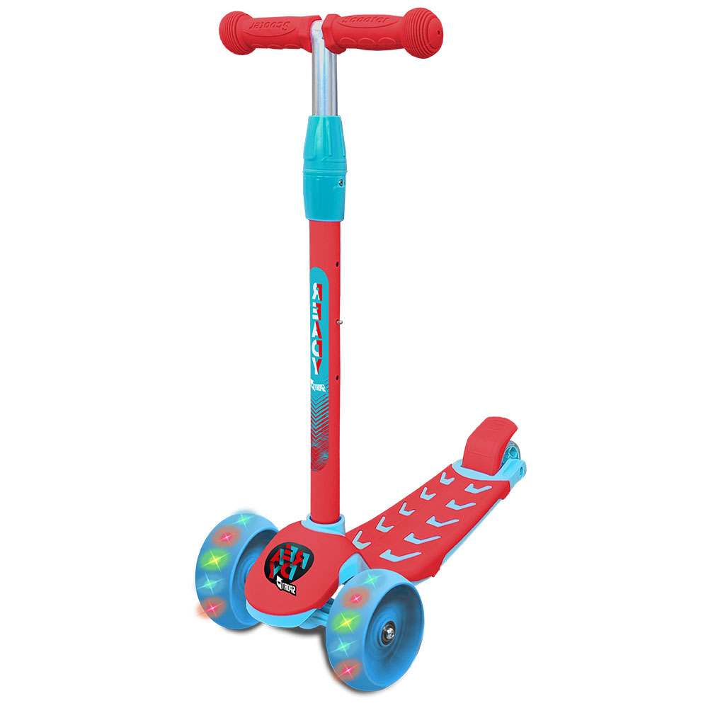 Image of Monopattino 3 Ruote READY UNISEX con Ruote Luminescenti Verde o Rosso