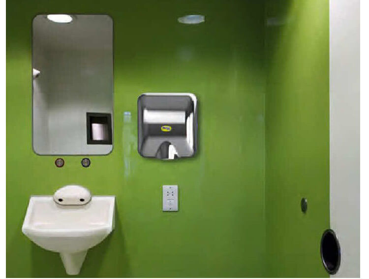 Asciugamani Elettrico con Fotocellula 1800W Moel Bora 726 Acciaio Inox...