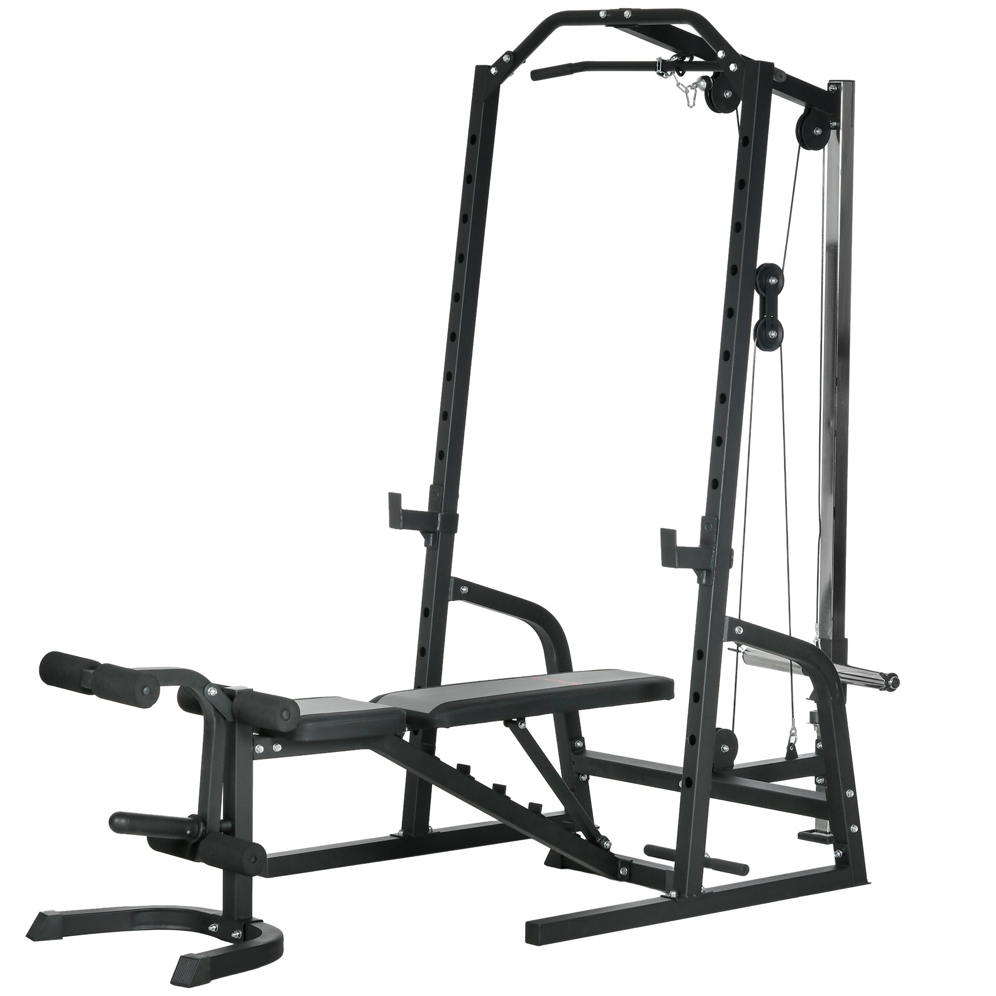 Image of Stazione Fitness Multifunzione 152x105x212 cm in Acciaio Nero