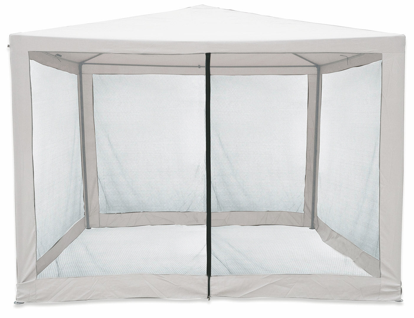 Gazebo da Giardino in Metallo 3x3m con Zanzariera Soriani Dakar Ecrù...