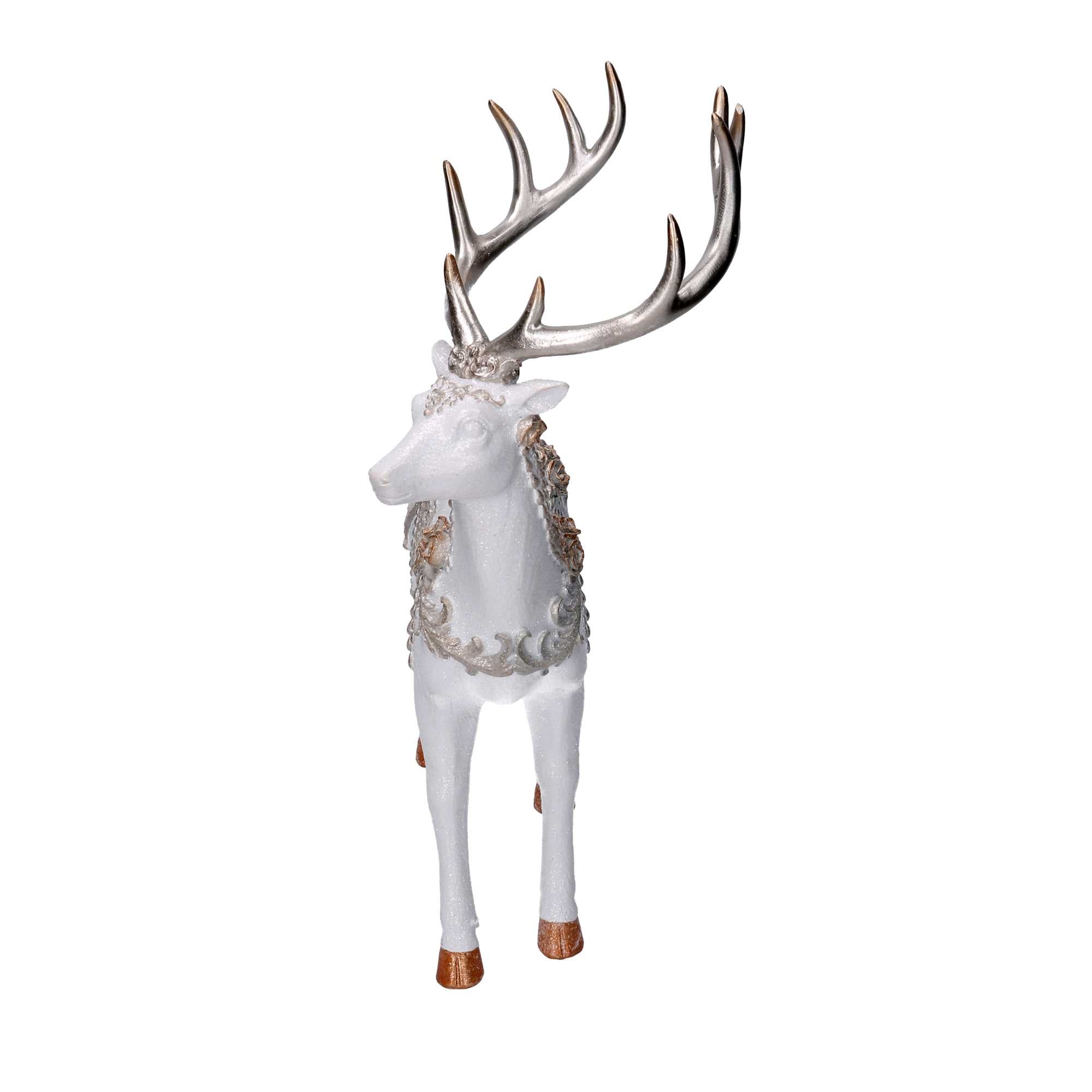 Renna resina bianco cm 30,5x16xh42,5...