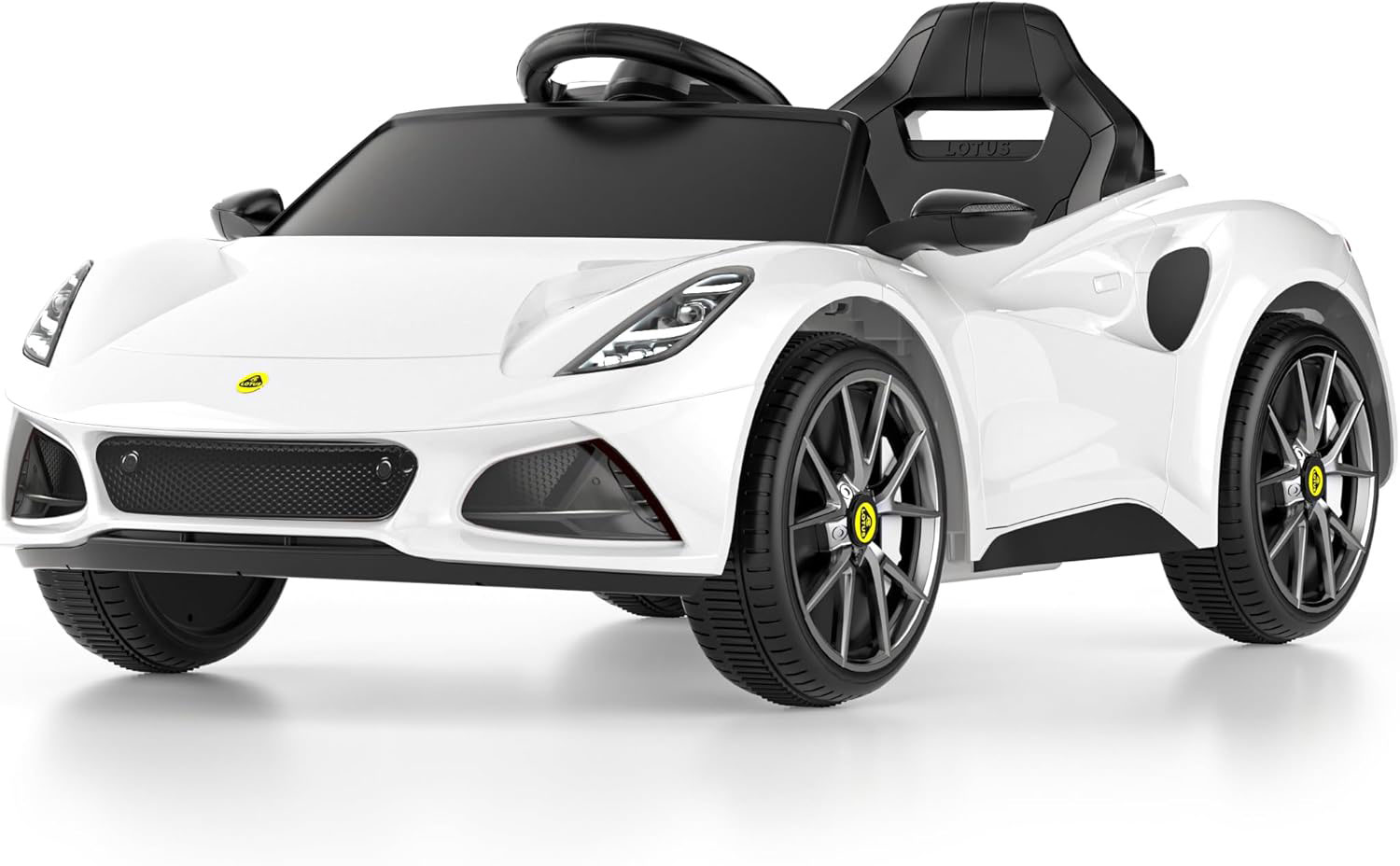 Macchina Elettrica per Bambini Licenza Ufficiale Lotus Emira 12V 4,5Ah Bianco