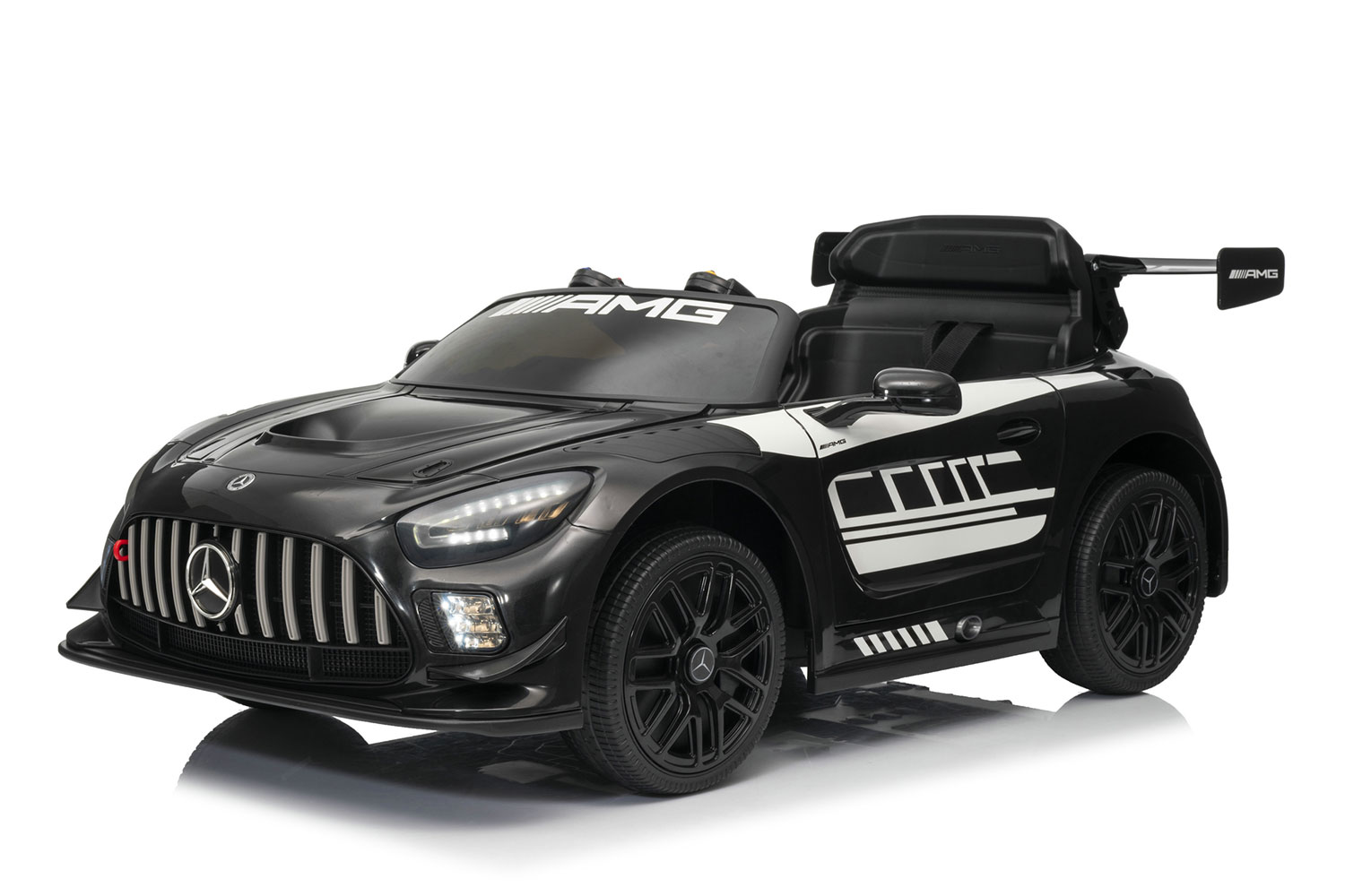 Macchina Elettrica per Bambini Licenza Ufficiale Mercedes Benz GT3 Telecomandata 12V 4,5Ah Nero