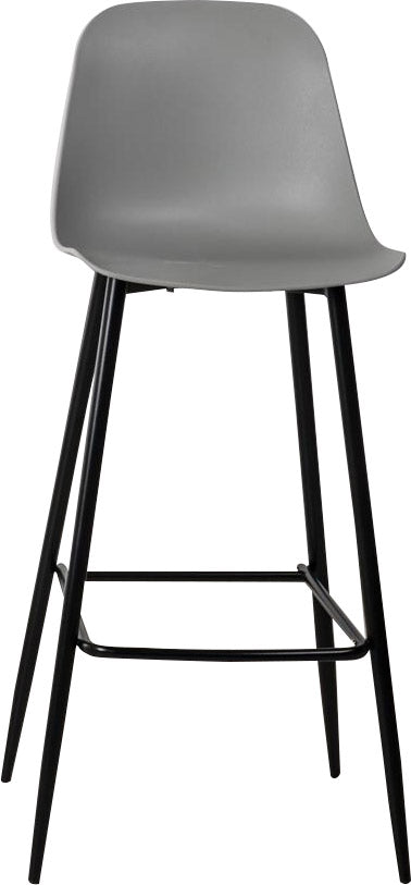 Set 4 Sgabelli 47x37xH103 cm in Polipropilene e Metallo Frida Grigio Chiaro...