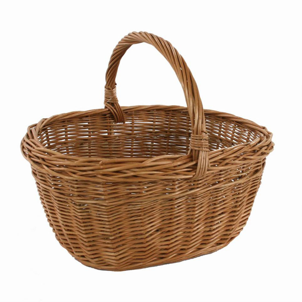Image of Cesto in vimini europeo olanda ovale cm 37x28xh18/31