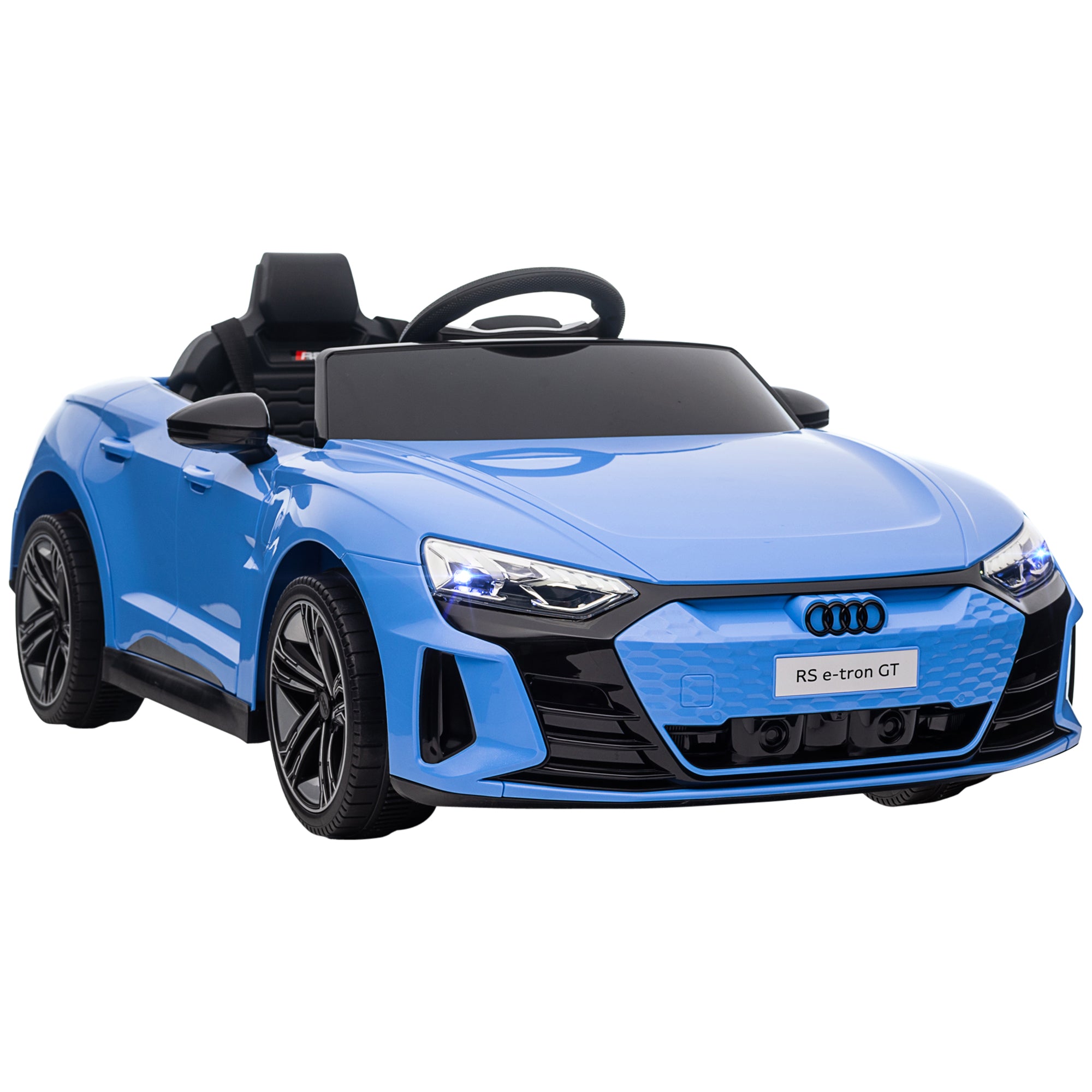 Macchina Elettrica per Bambini Licenza Audi RS con Telecomando Blu e Nero  